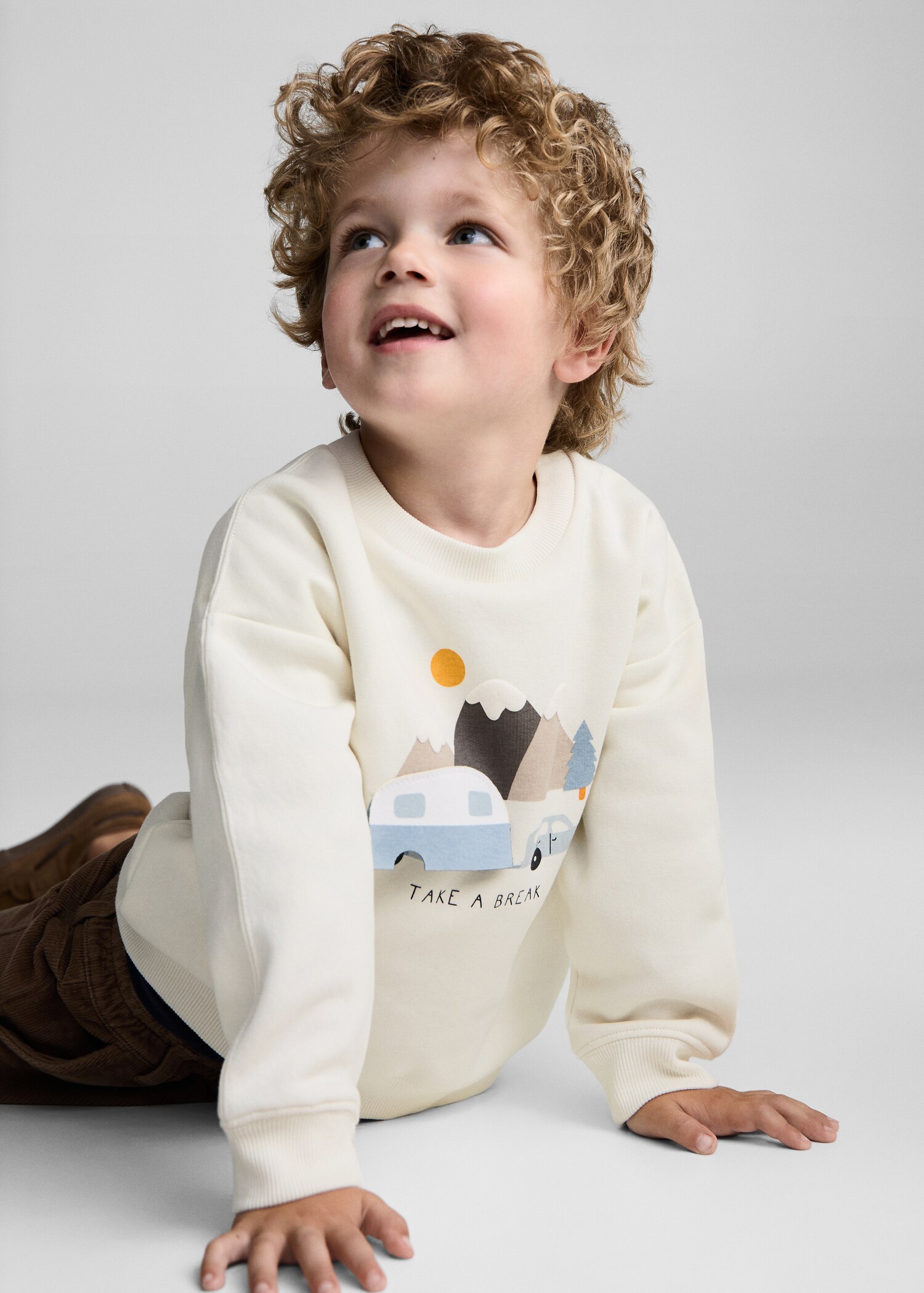 Sweatshirt mit Tiermotiv - Mittlere Ansicht