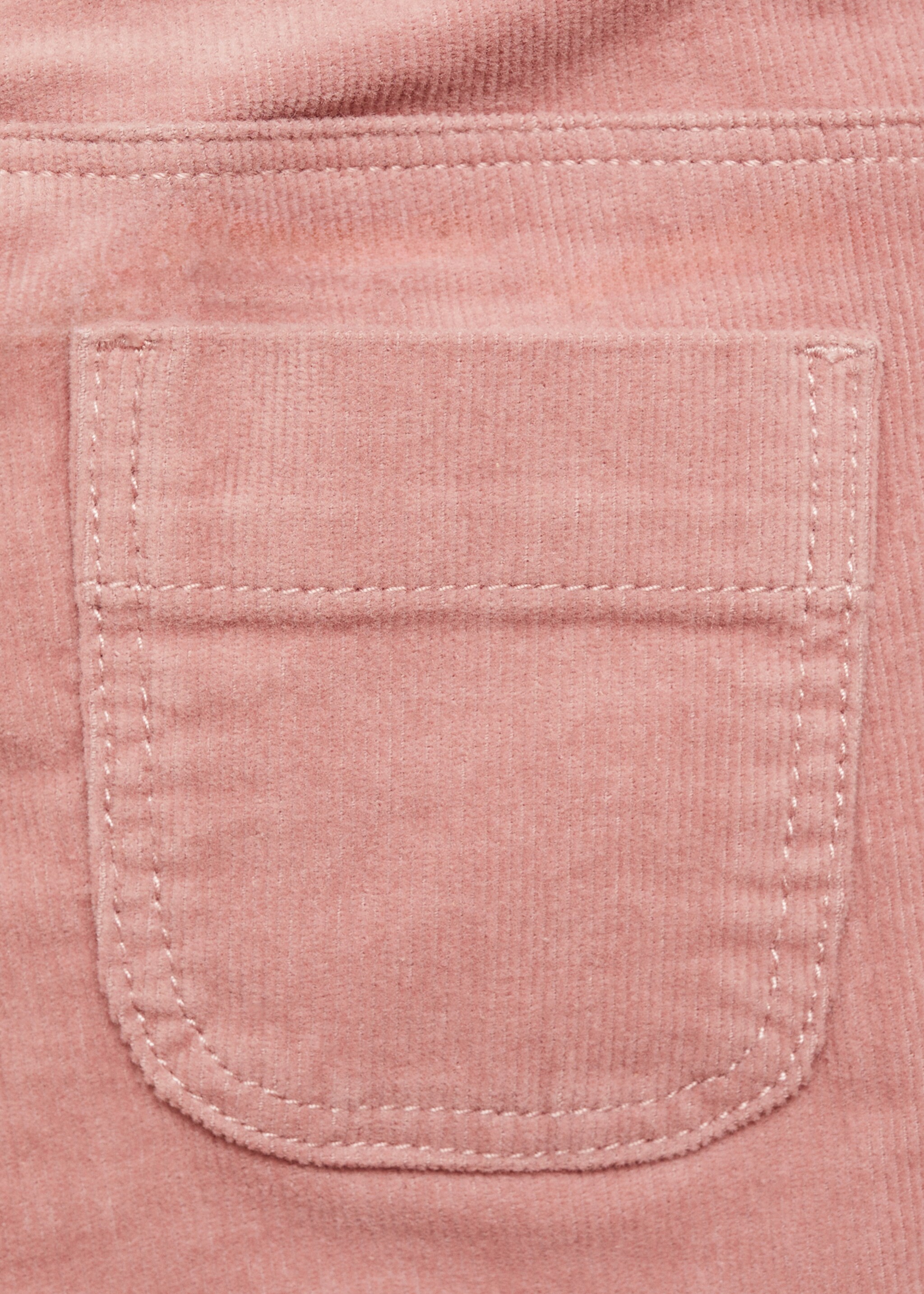 Corduroy trousers - Details of the article 0, Pink. Ref: 77036344-00.