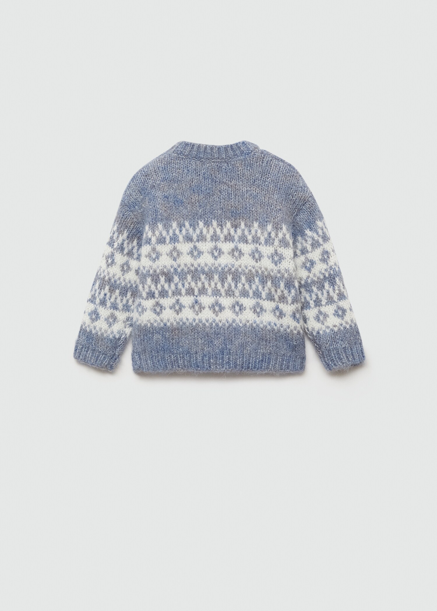 Strickpullover mit Jacquardmuster - Rückseite des Artikels