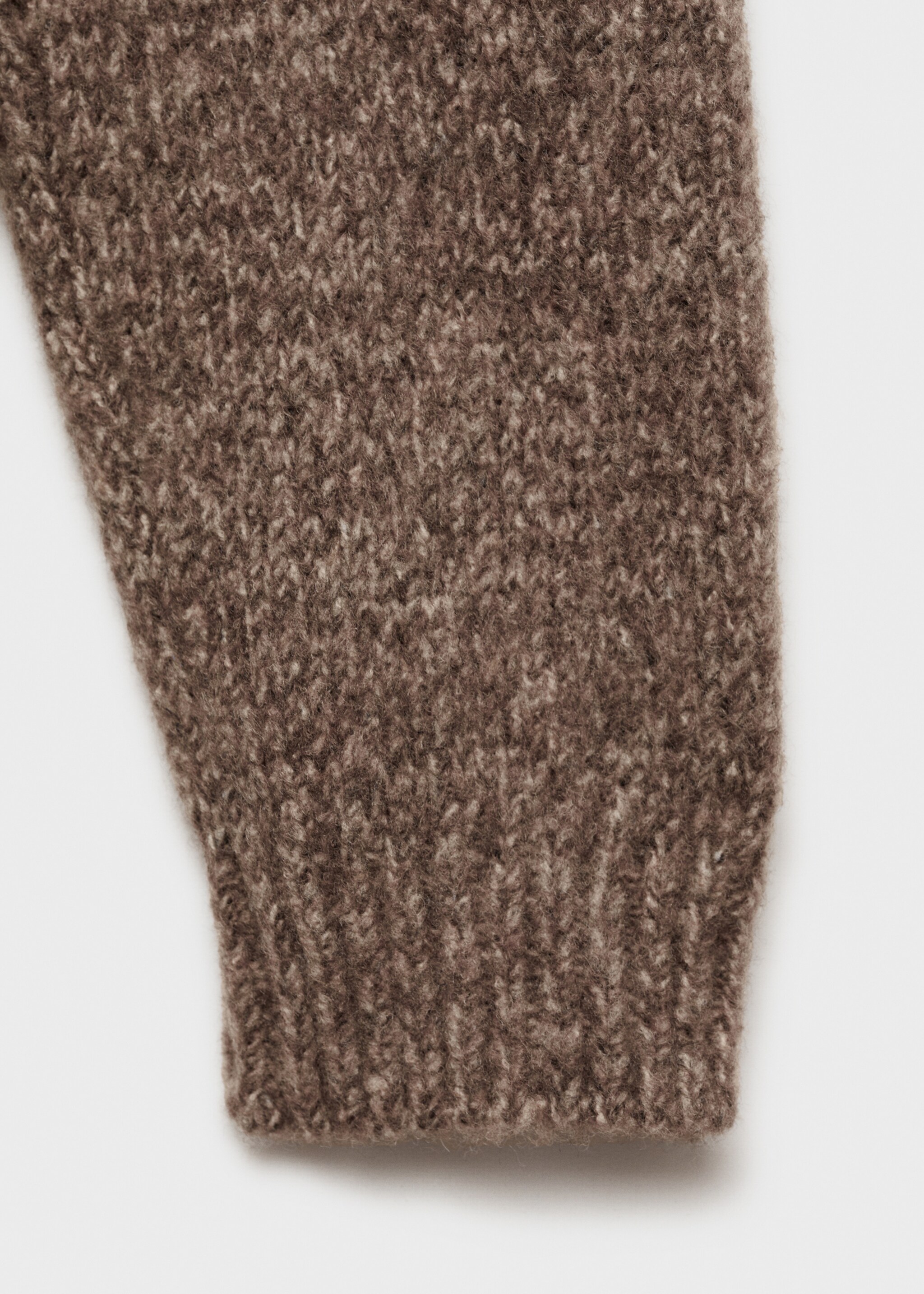Ylle-blandad stickad tröja - Detaljer om artikeln 0, Mellanbrun. Ref: 77036346-00.
