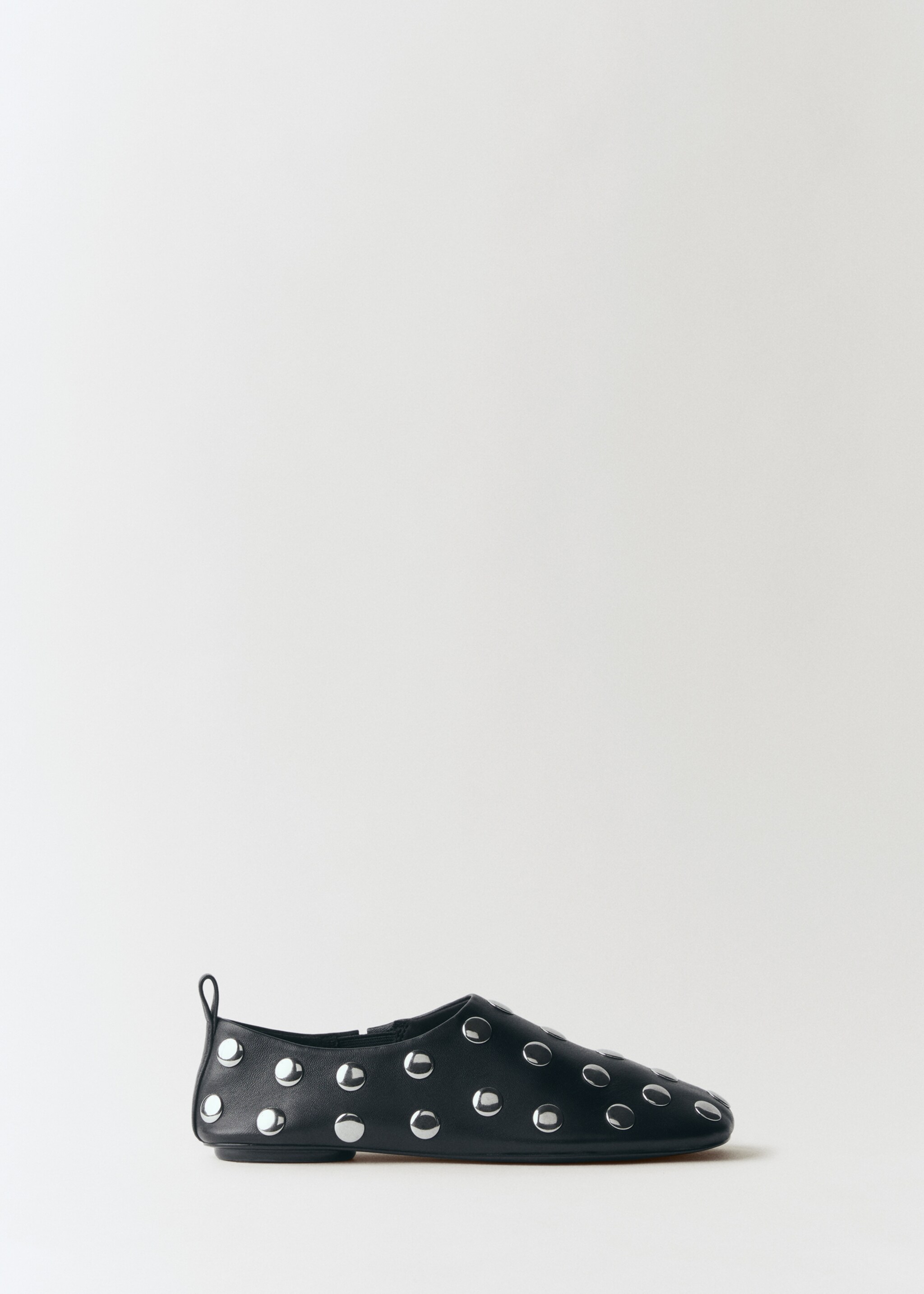 Leren schoenen met studs - Artikel zonder model, Zwart. Ref: 77036351-00.