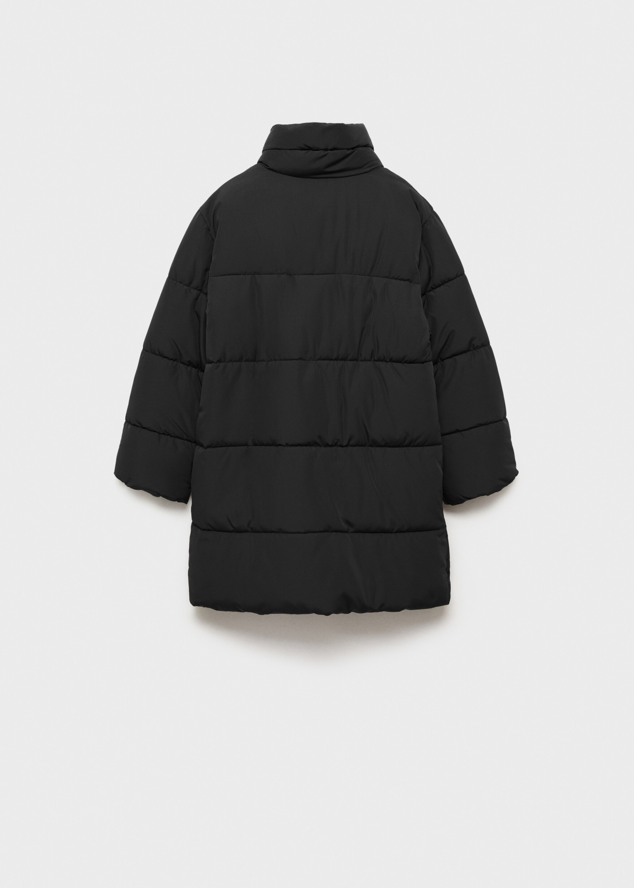 Anorak matelassé boutons - Verso de l’article, Noir. Ref: 77036720-00.