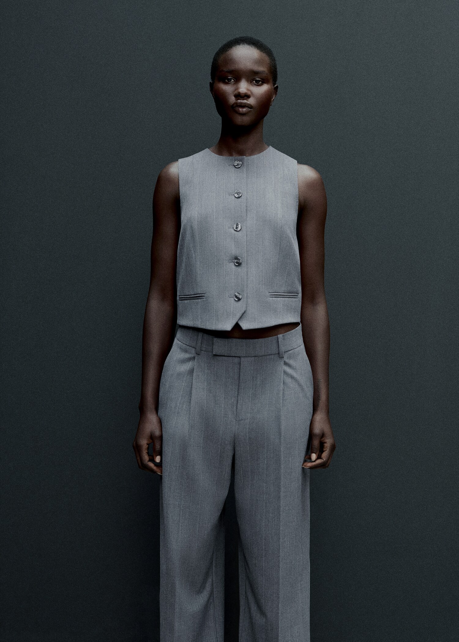 Pinstriped suit waistcoat - Details of the article 7