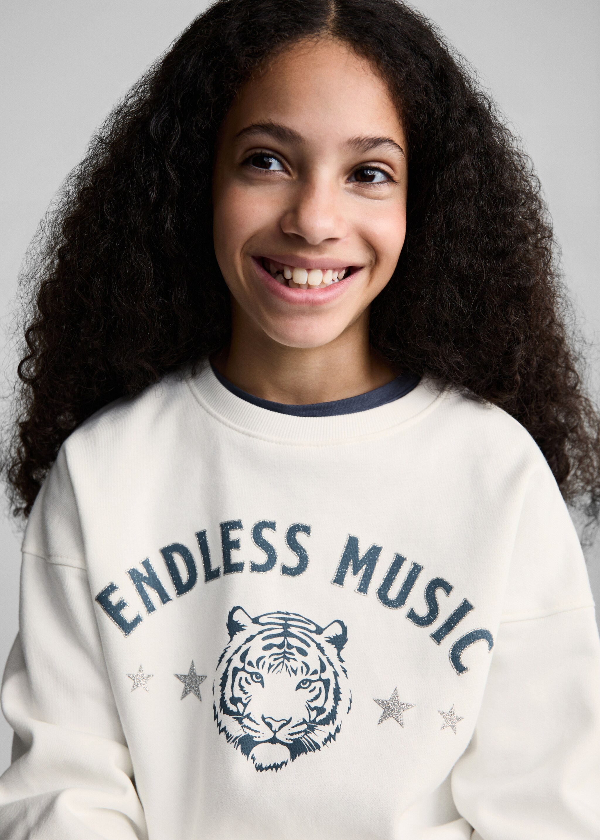 Mintás pamut sweatshirt - A termék adatai 1