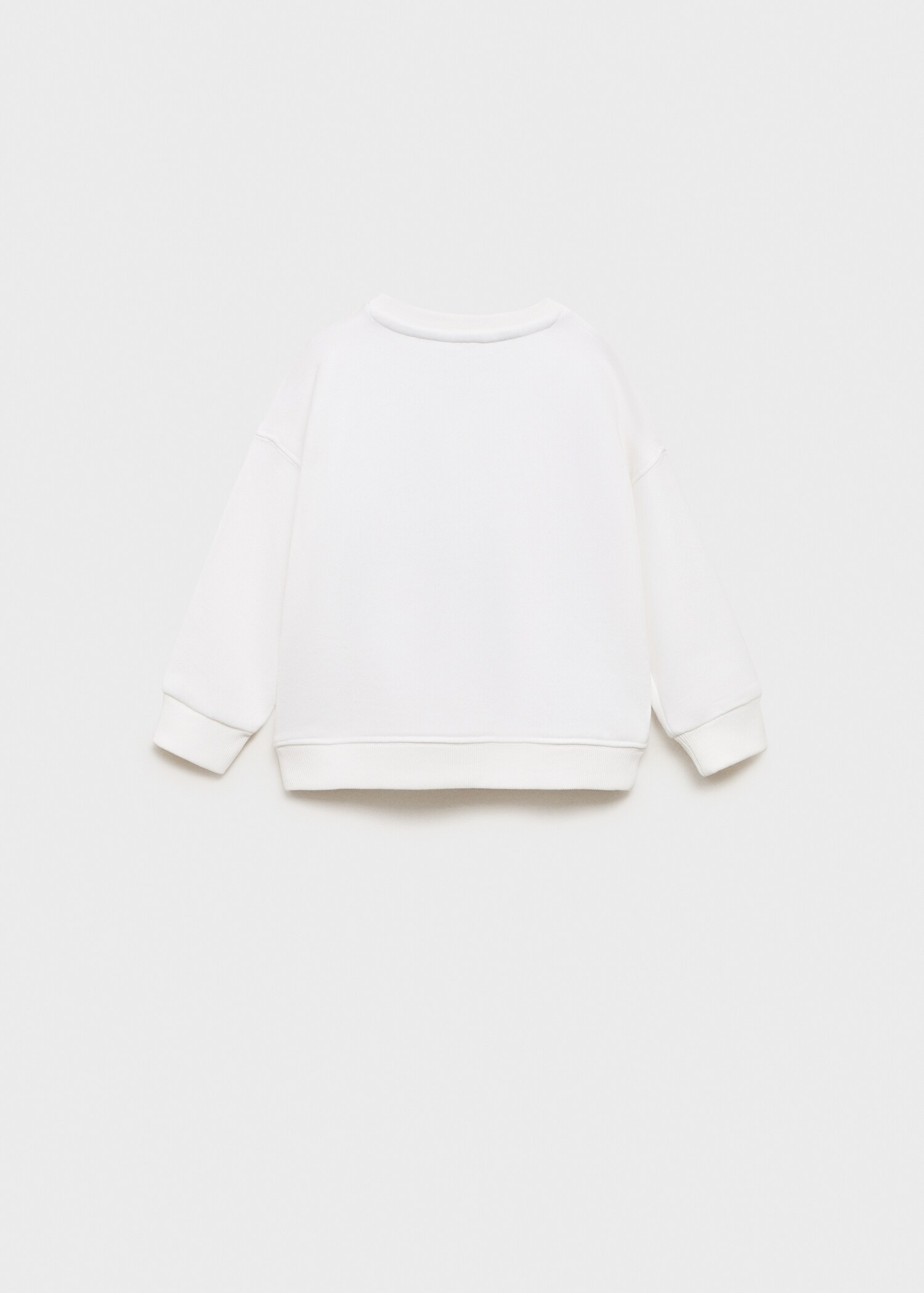Printed cotton sweatshirt - Reverse of the article