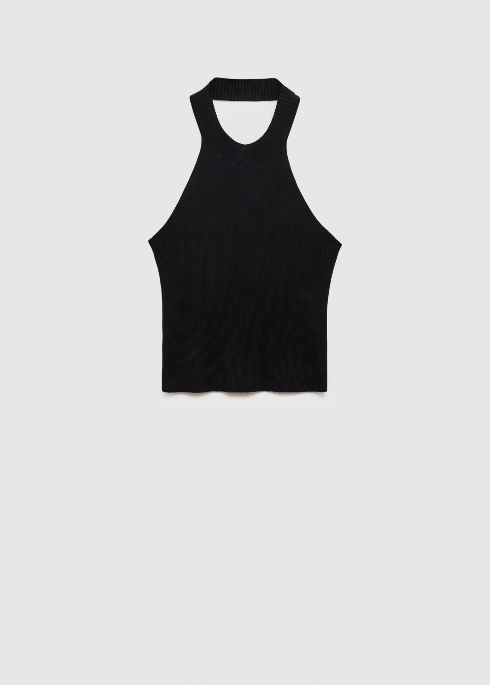 Top halter punto - Artículo sin modelo, Negro. Ref: 77036738-00.