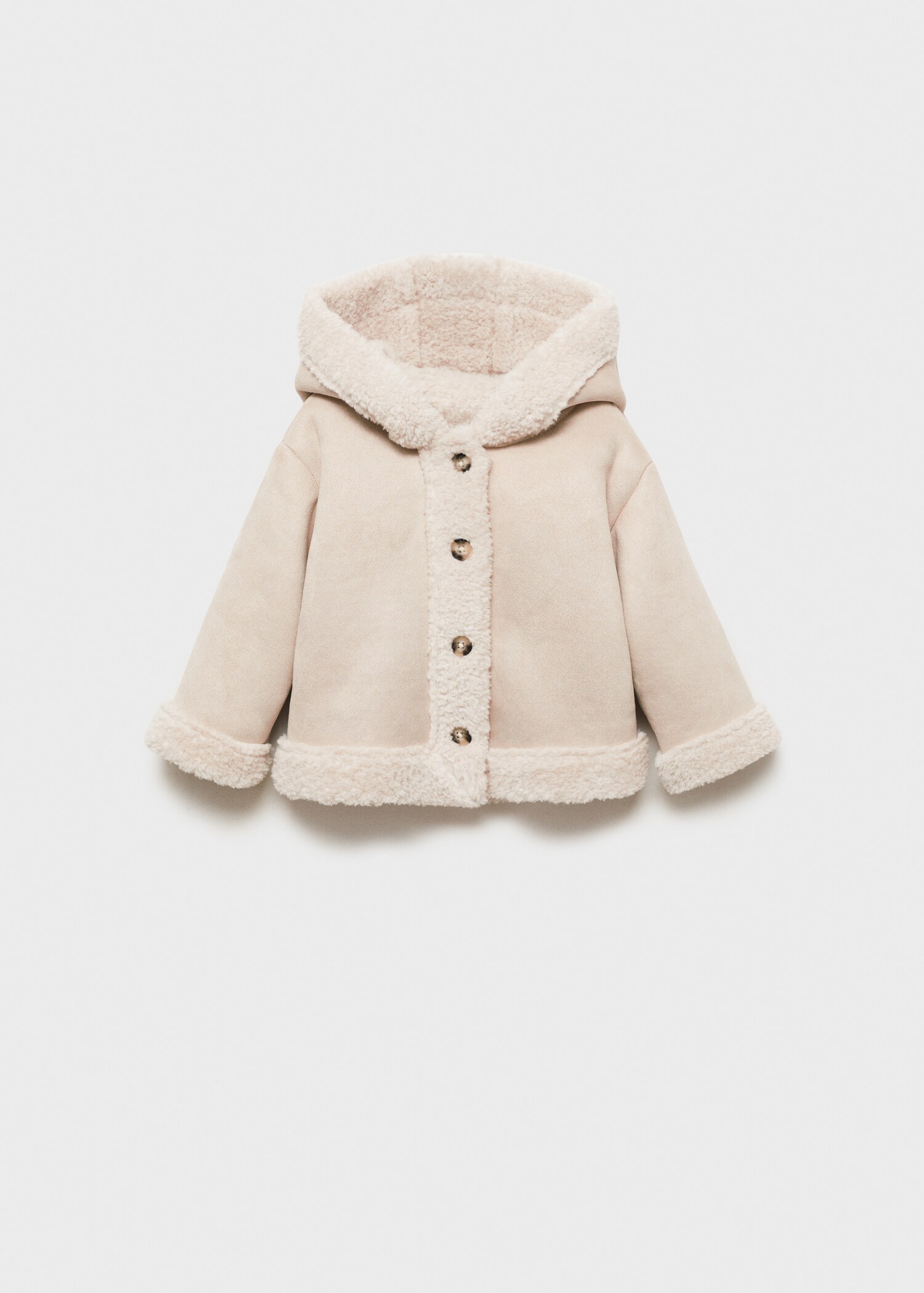 Manteau double face imitation fourrure - Article sans modèle