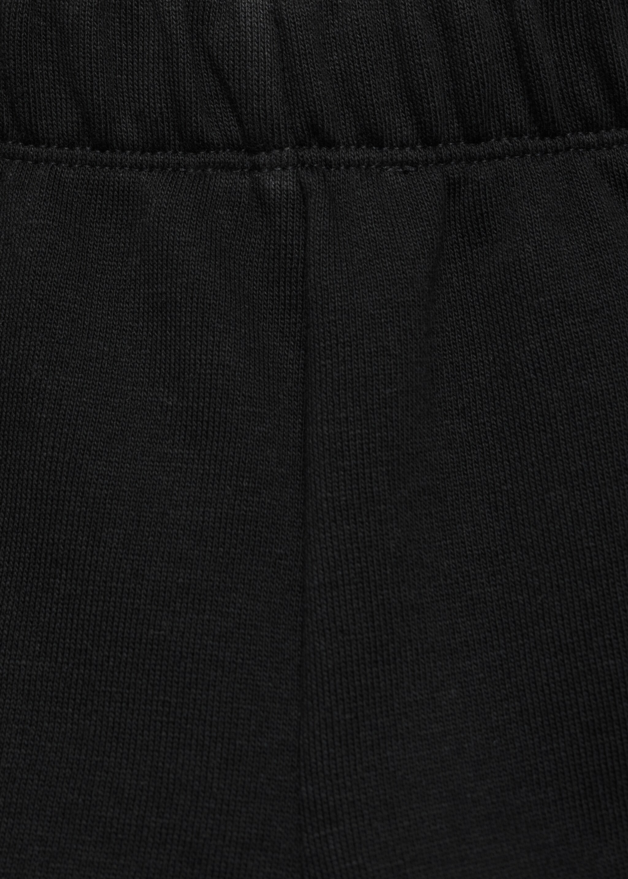 Cotton skort - Details of the article 0, Black. Ref: 77036740-00.