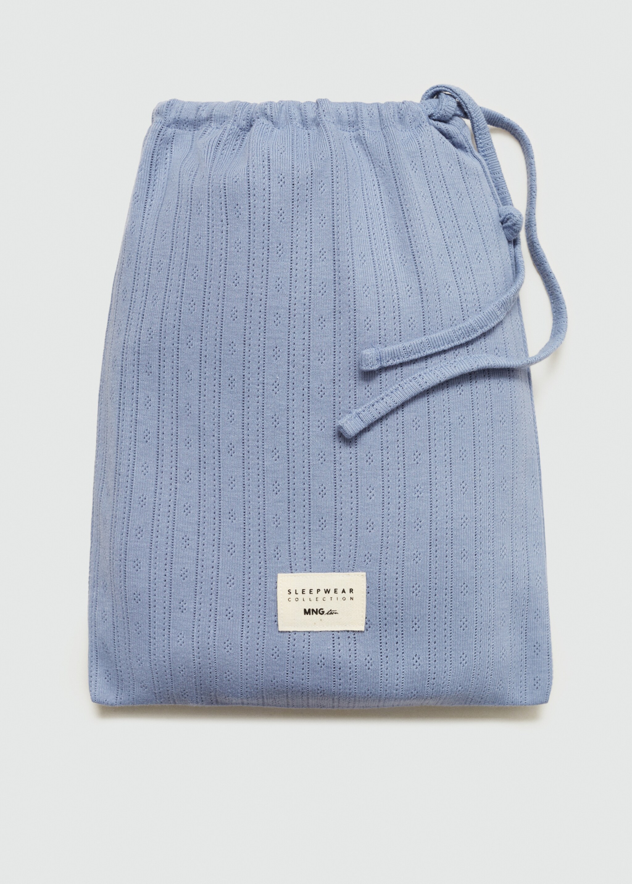 Long ribbed pyjama - Details of the article 0