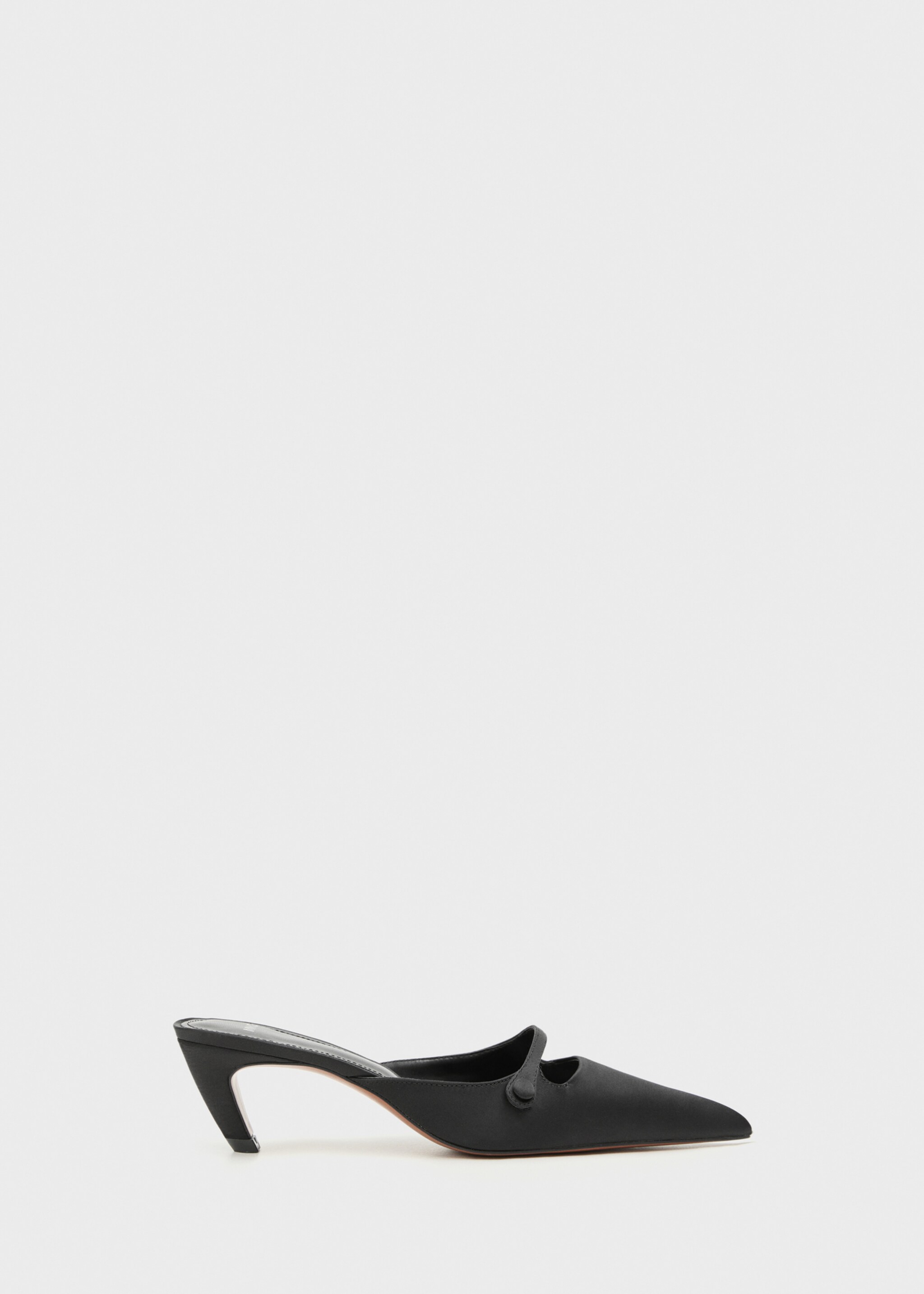 Satin kitten-heel shoes - Article without model, Black. Ref: 77036747-00.