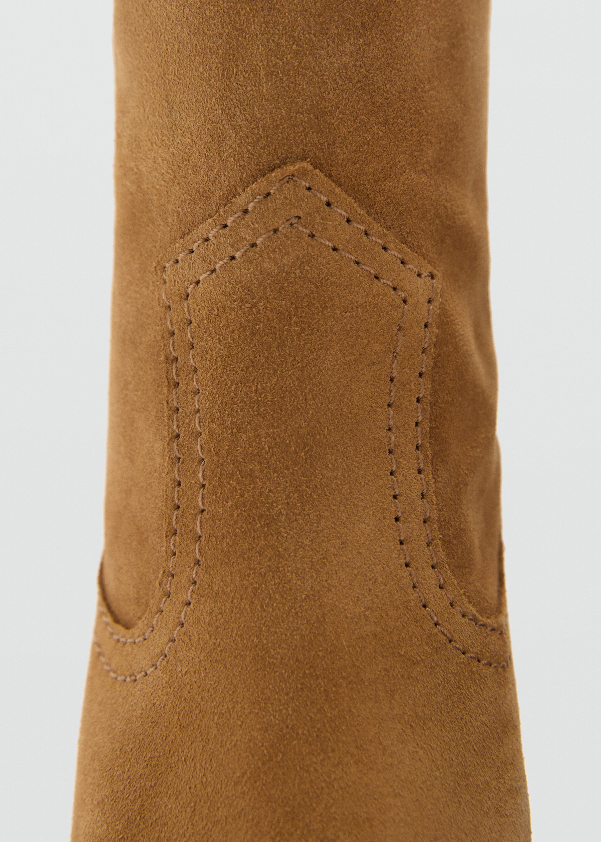 Bottes cow-boy suède - Détail de l'article 1, Tabac. Ref: 77036748-00.