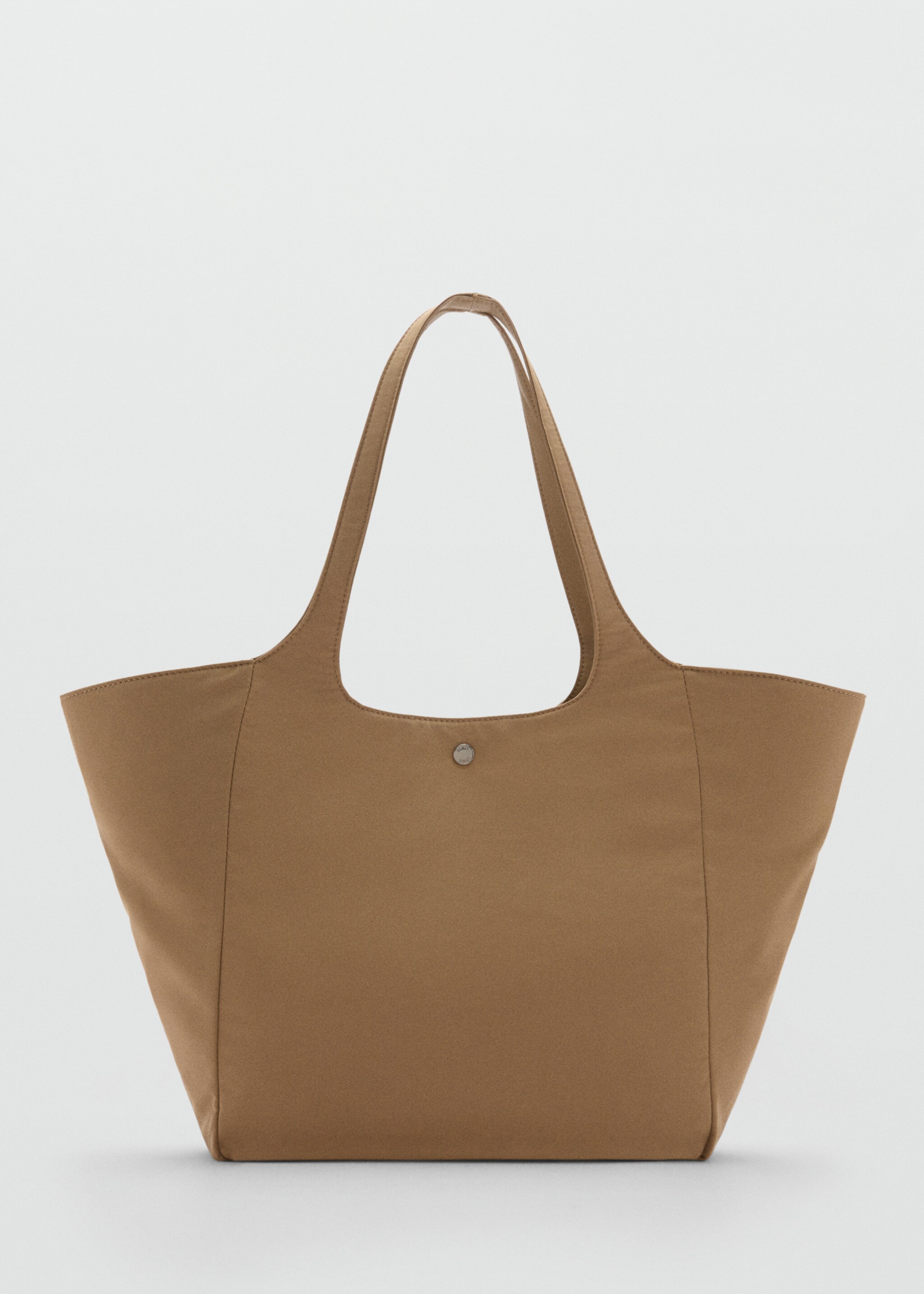 Nylon bag with double handles - Article without model, Beige. Ref: 77036750-00.