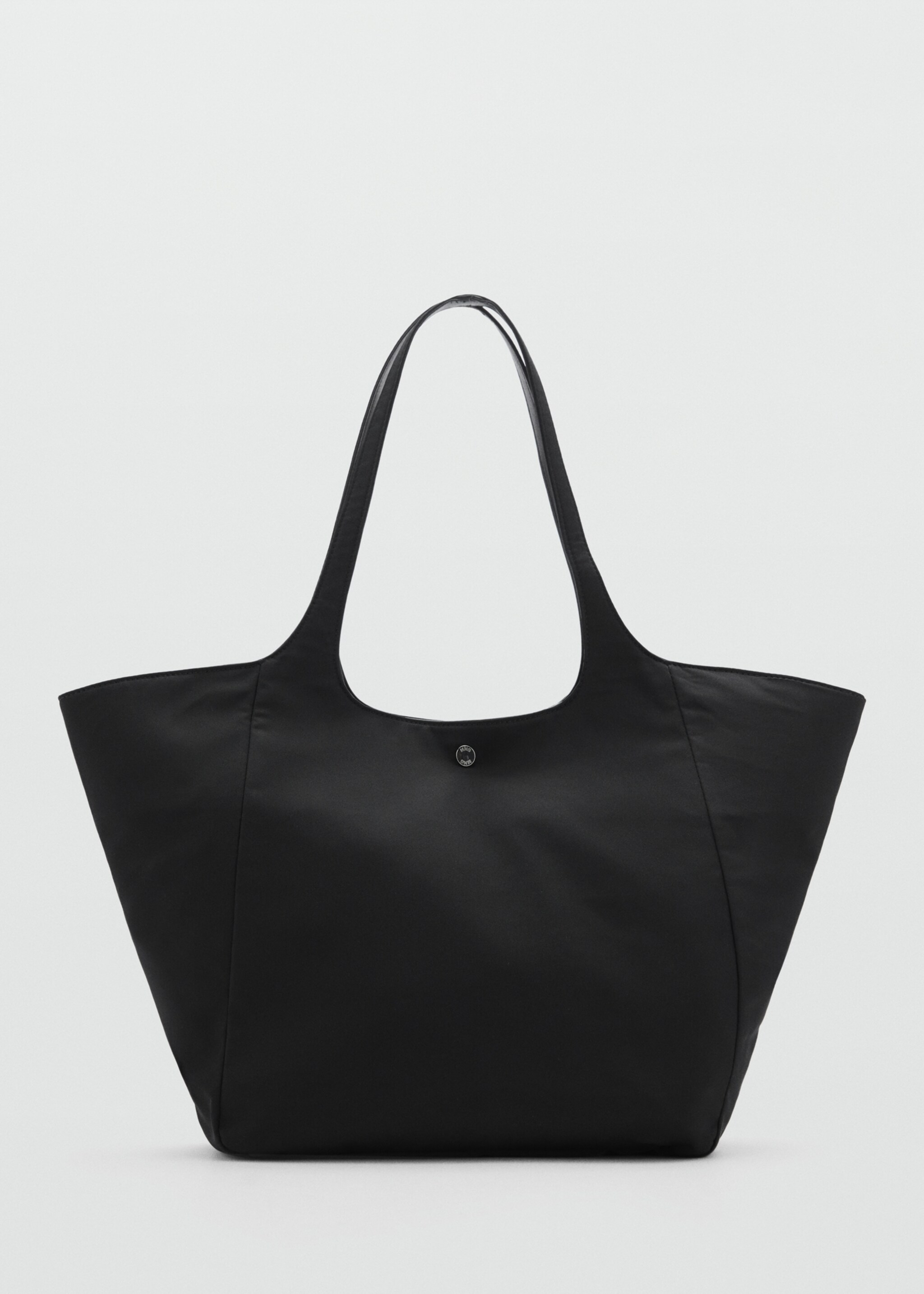 Nylon bag with double handles - Article without model, Black. Ref: 77036750-00.