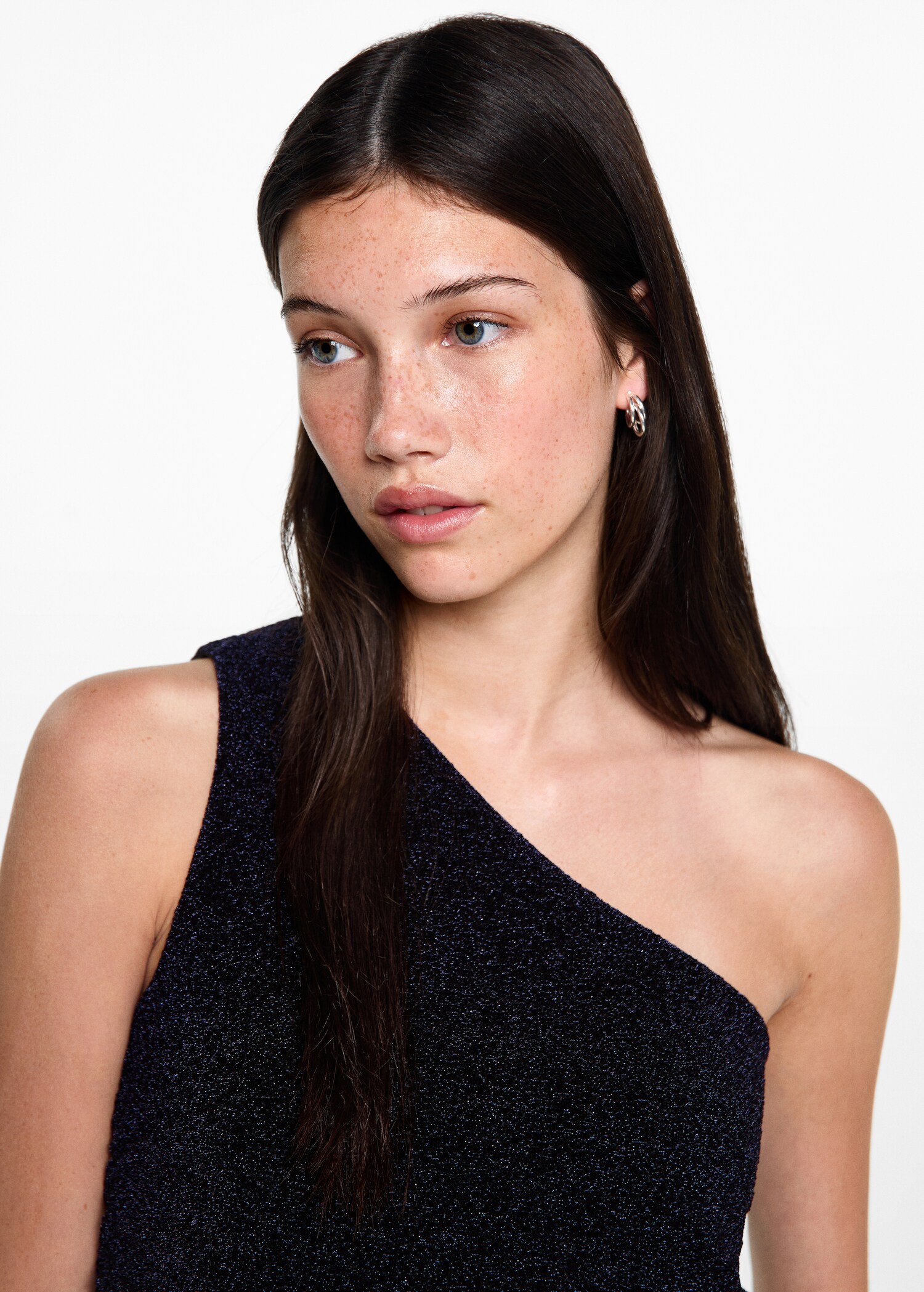 Asymmetrical lurex top - Details of the article 1