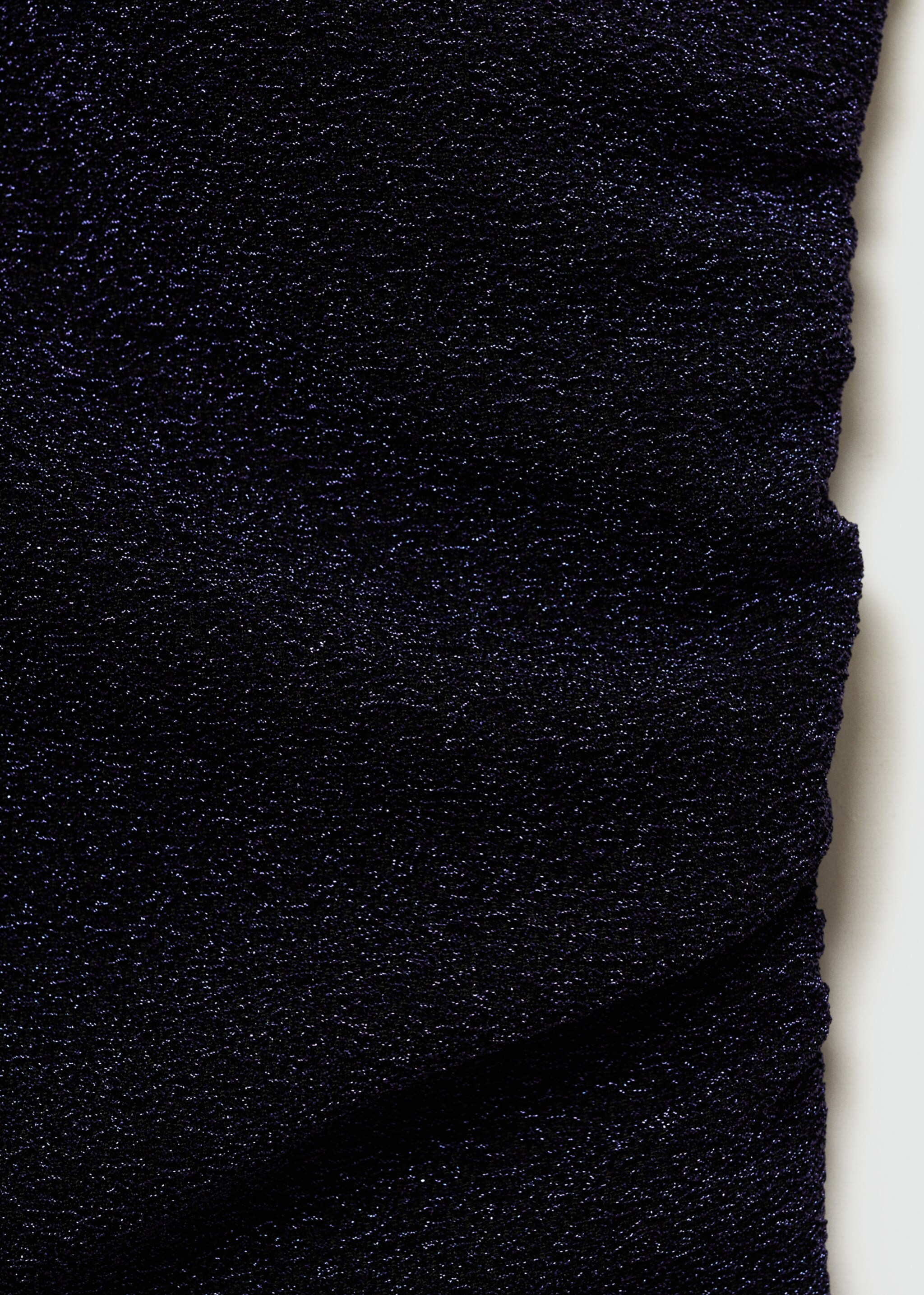 Asymmetrical lurex top - Details of the article 8, Blue. Ref: 77036752-00.