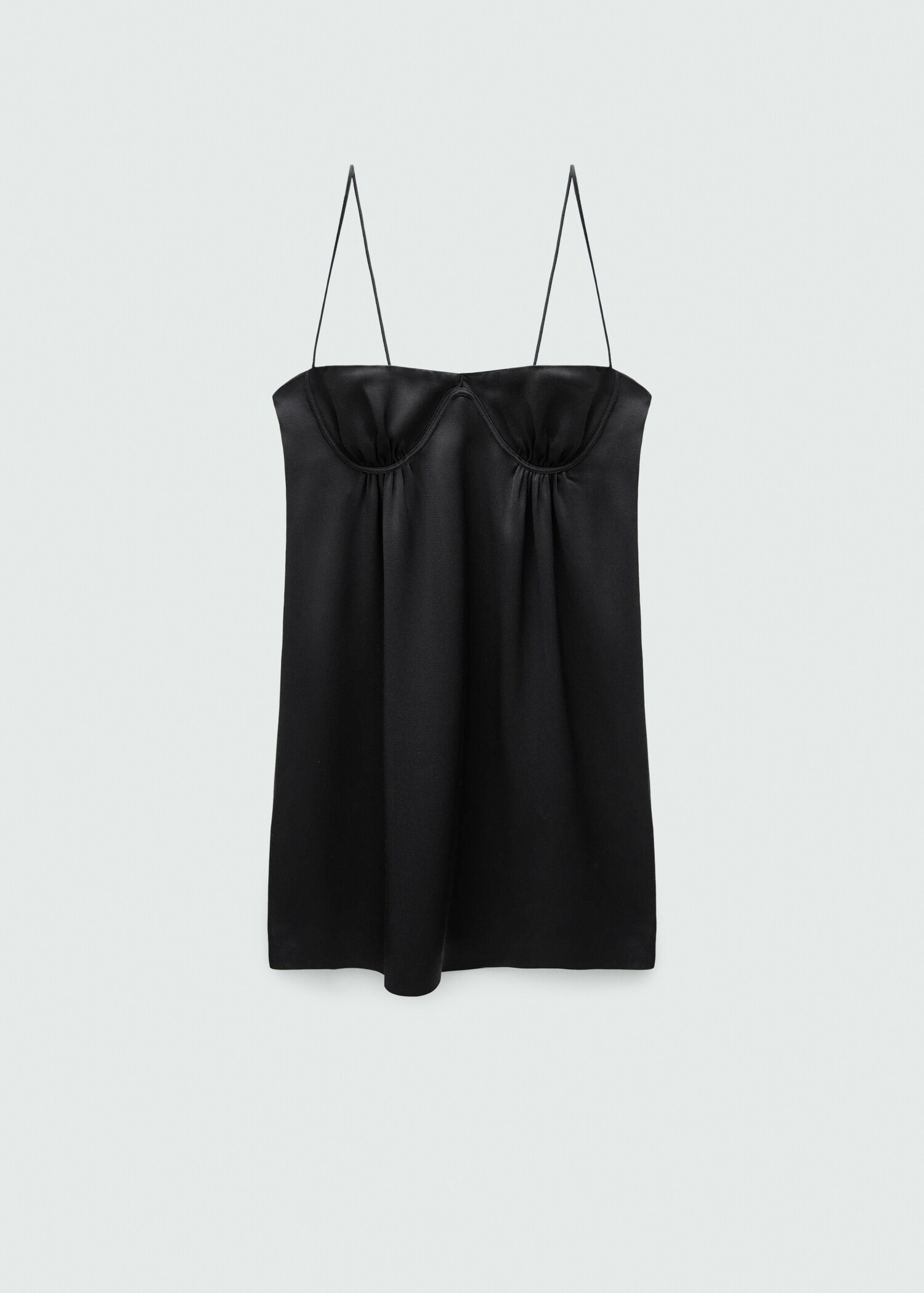 Short dress with corset neckline - Article without model