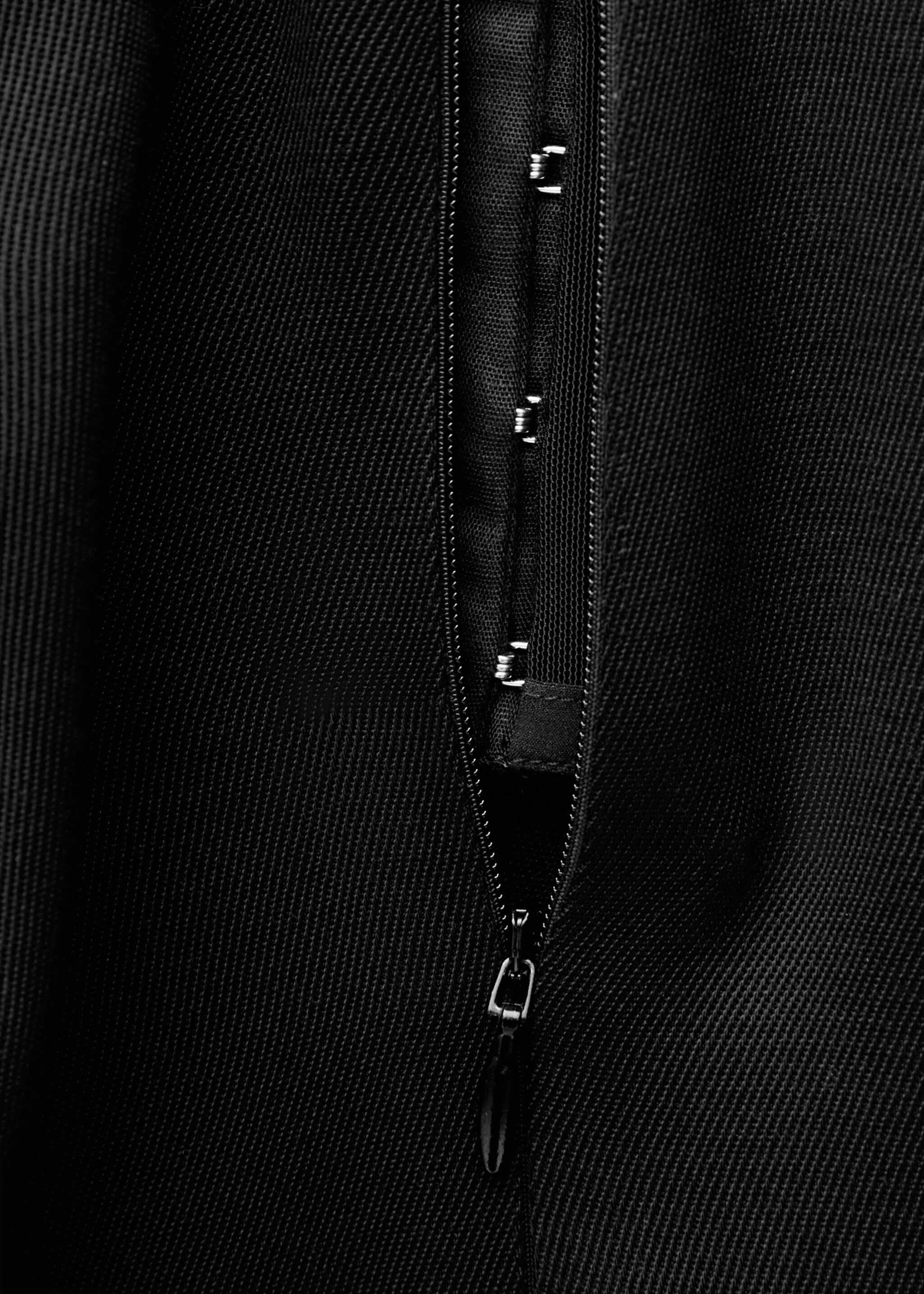 Short dress with corset neckline - Details of the article 0, Black. Ref: 77036758-00.