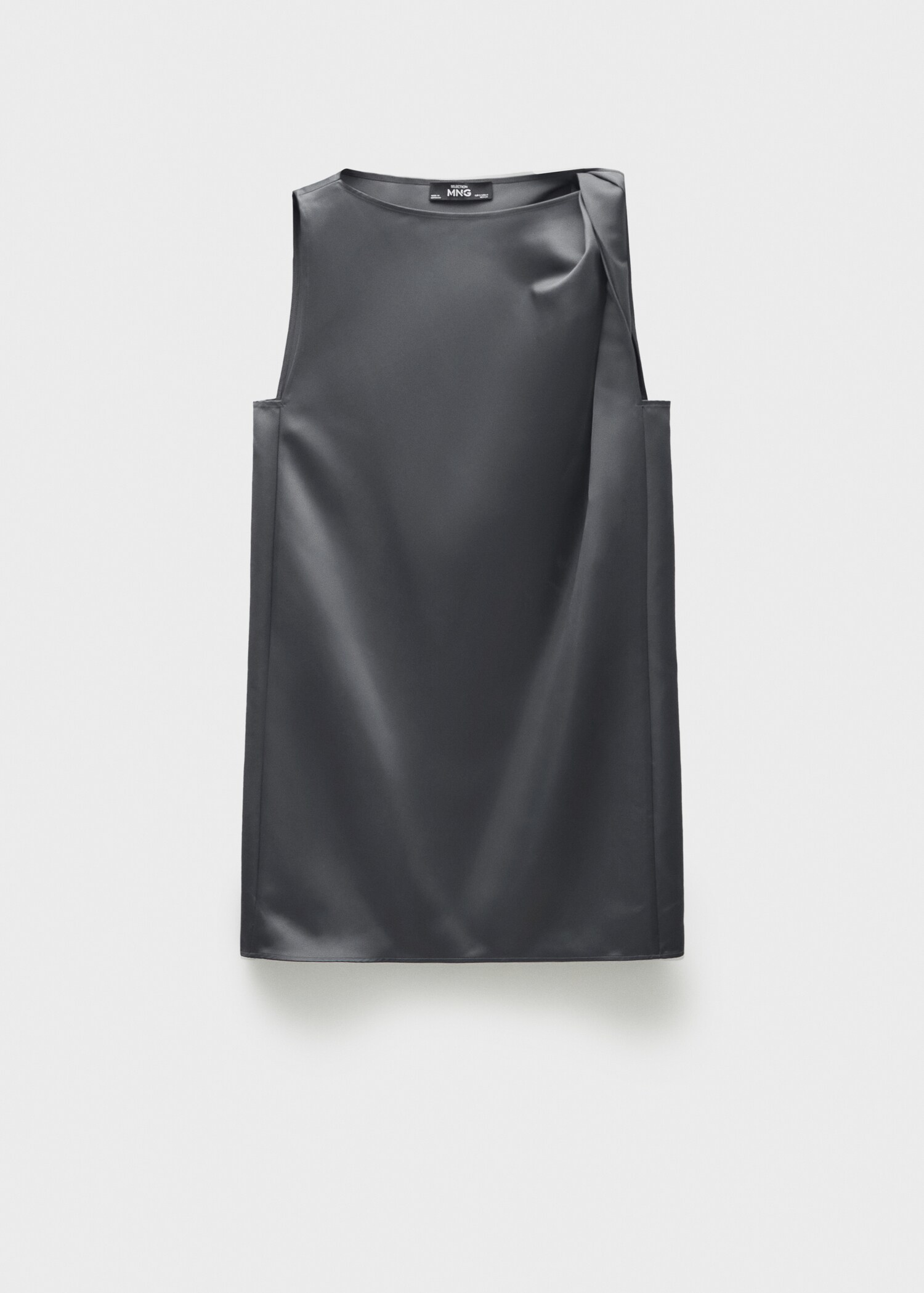 Satin dress with knot detail - Article without model