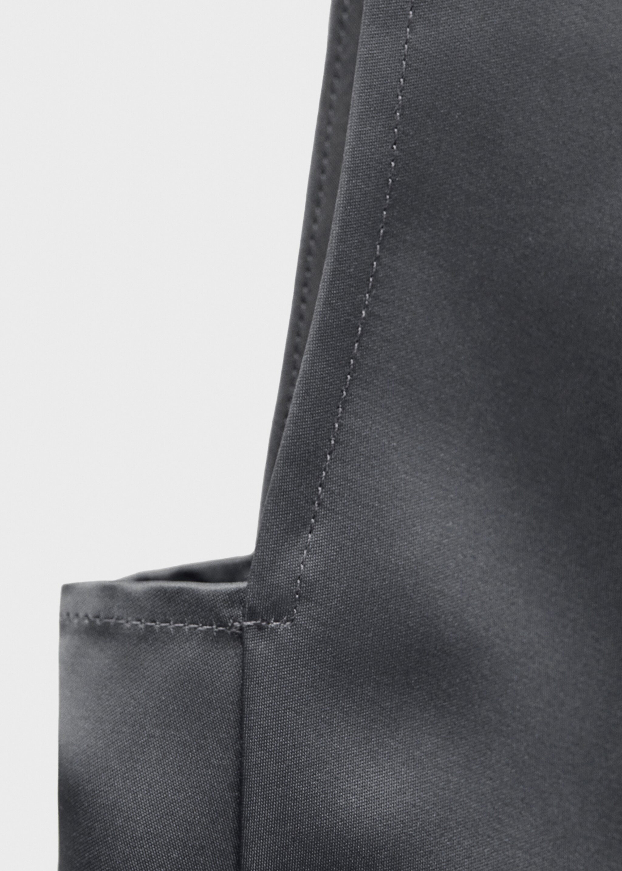 Satenska haljina s detaljem čvora - Detalji artikla 0, Boja ugljena. Ref: 77036759-00.