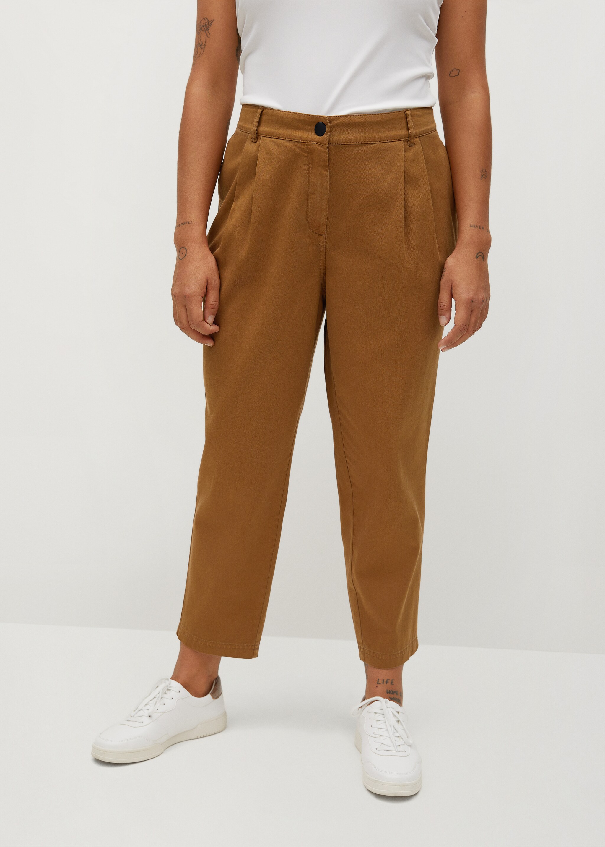 Pantalones slouchy algodón - Plano medio