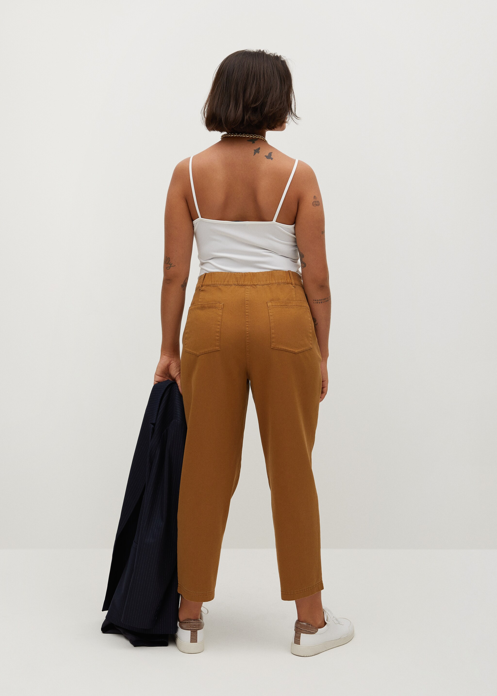Pantalones slouchy algodón - Reverso del artículo