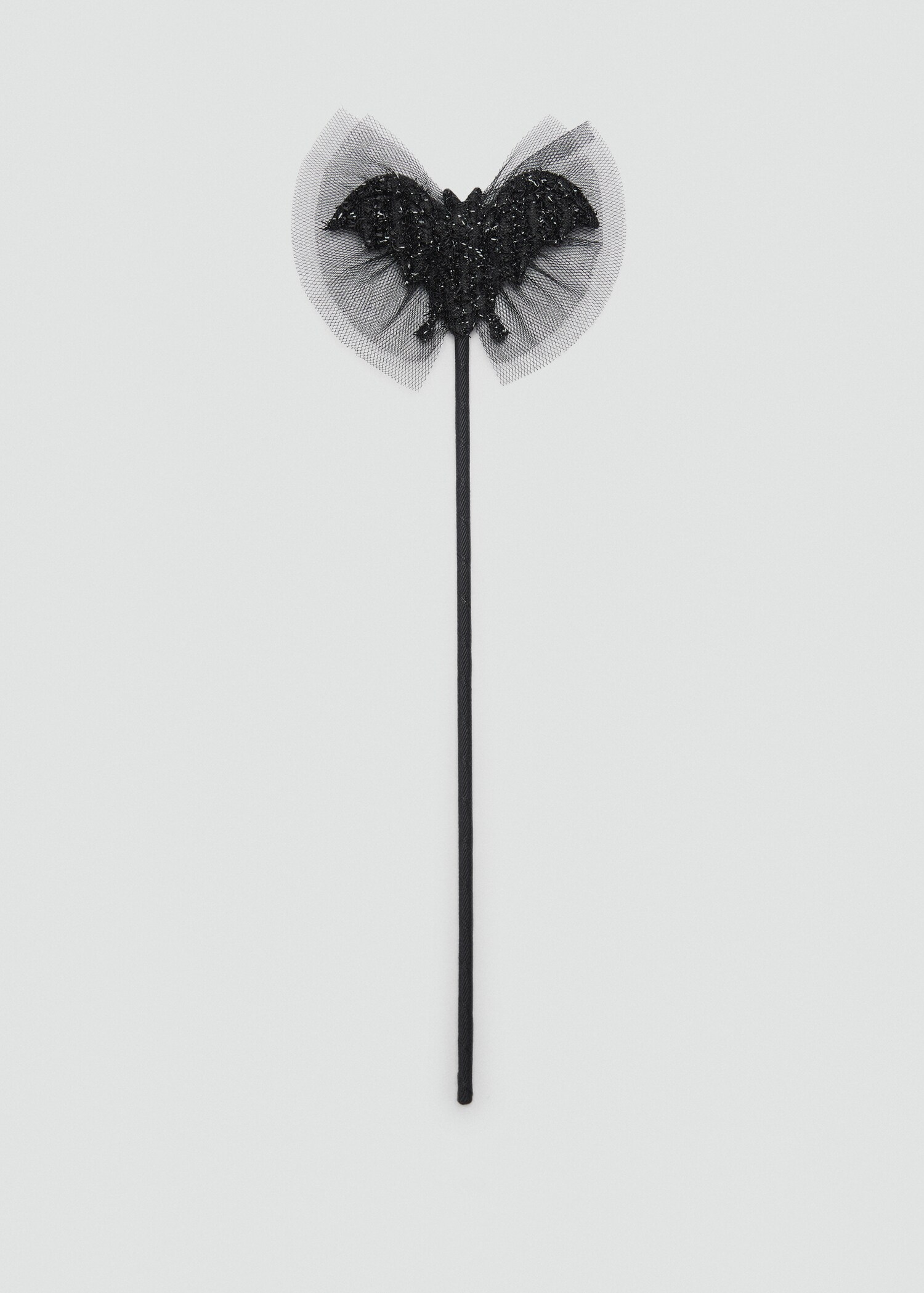Bat costume wand with glitter and tulle - Article without model