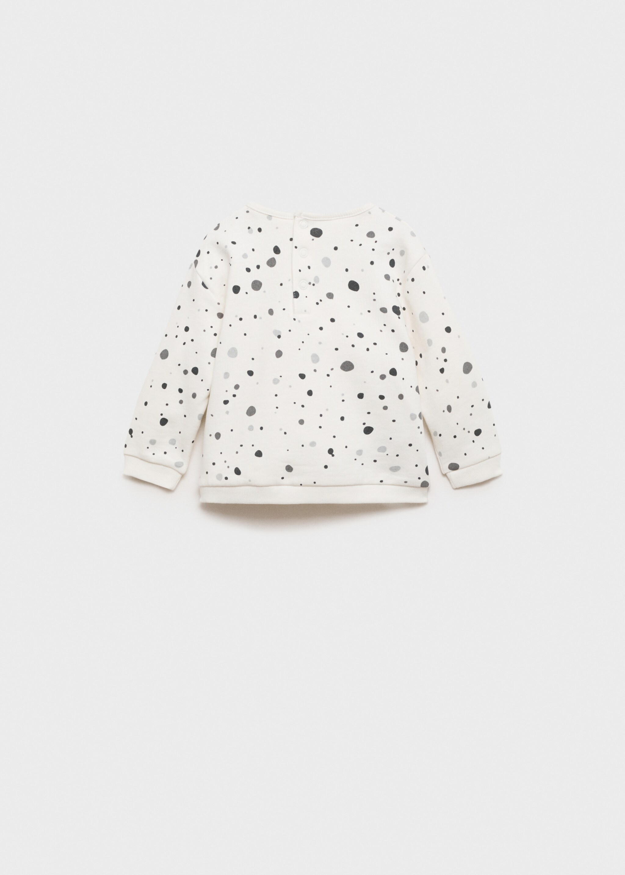 Polka-dot print sweatshirt - Reverse of the article