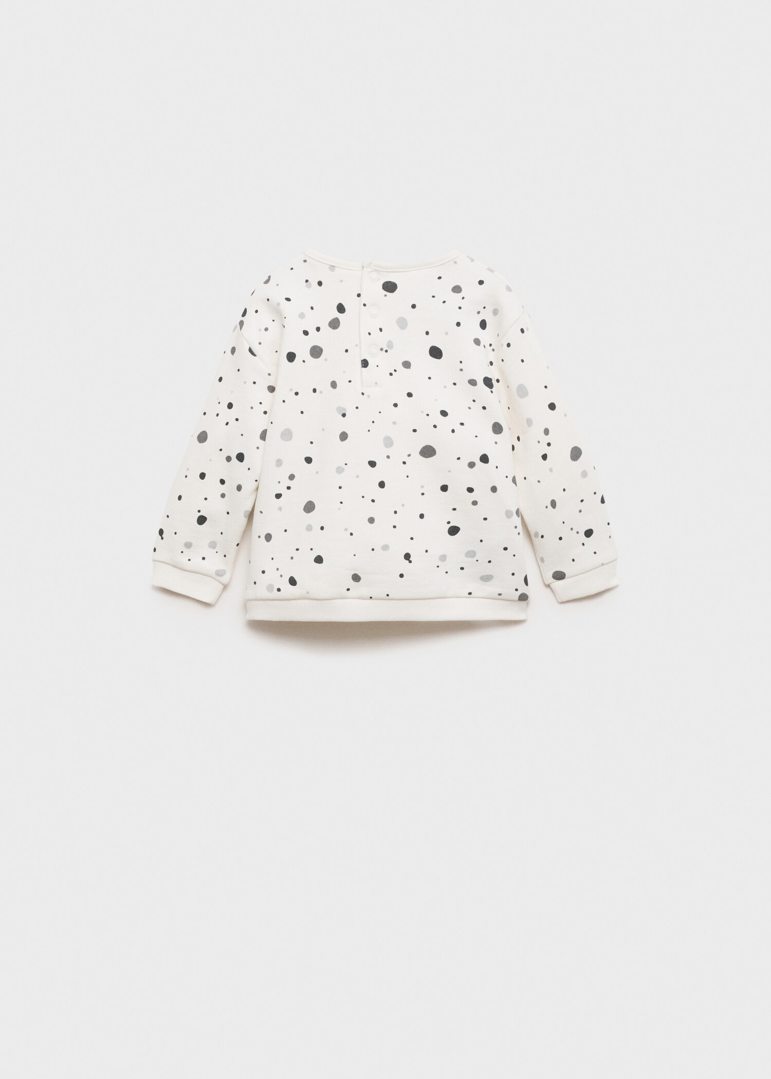 Sudadera estampado lunares - Reverso del artículo