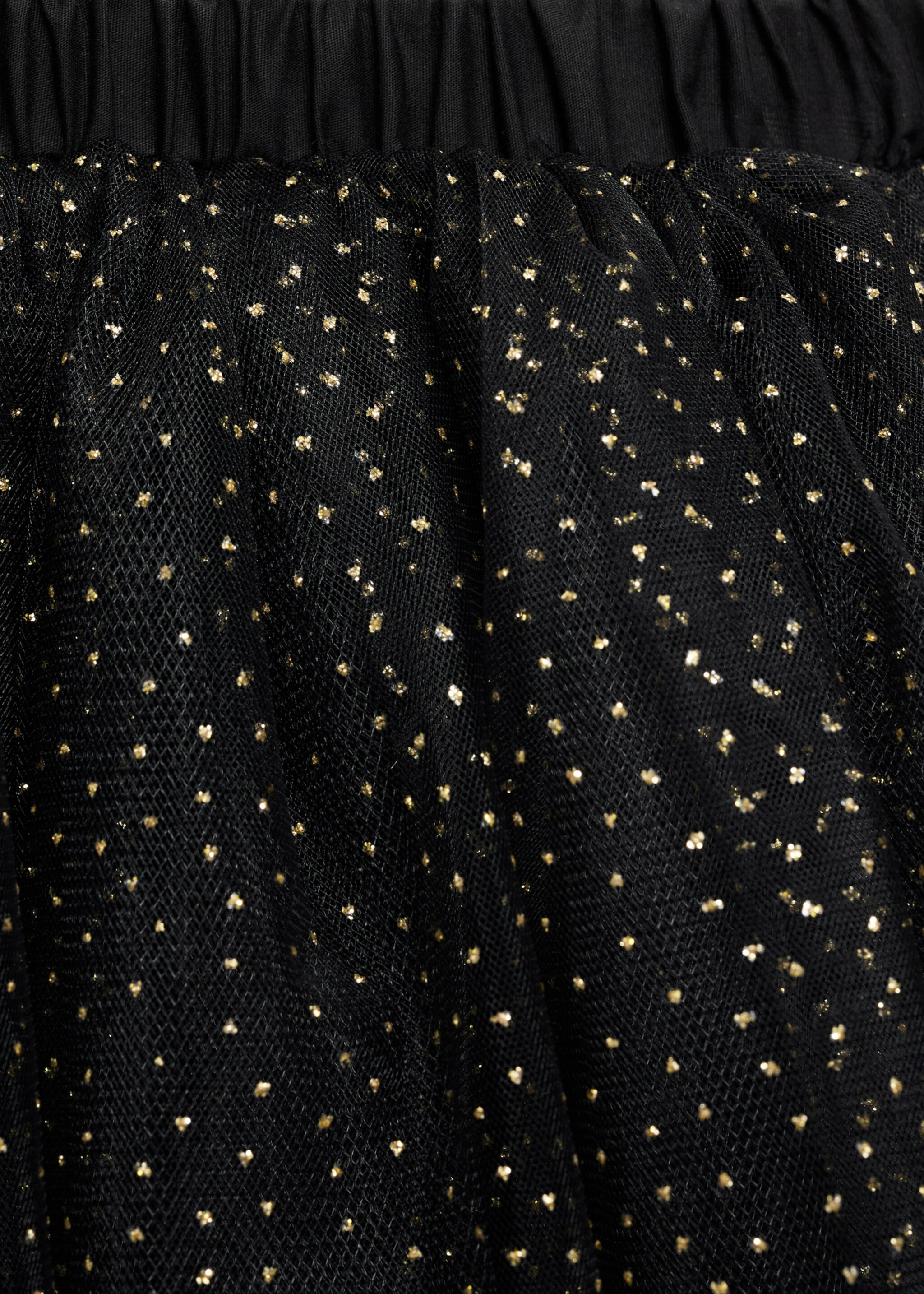 Falda tul purpurina - Detalle del artículo 0, Negro. Ref: 77037126-00.