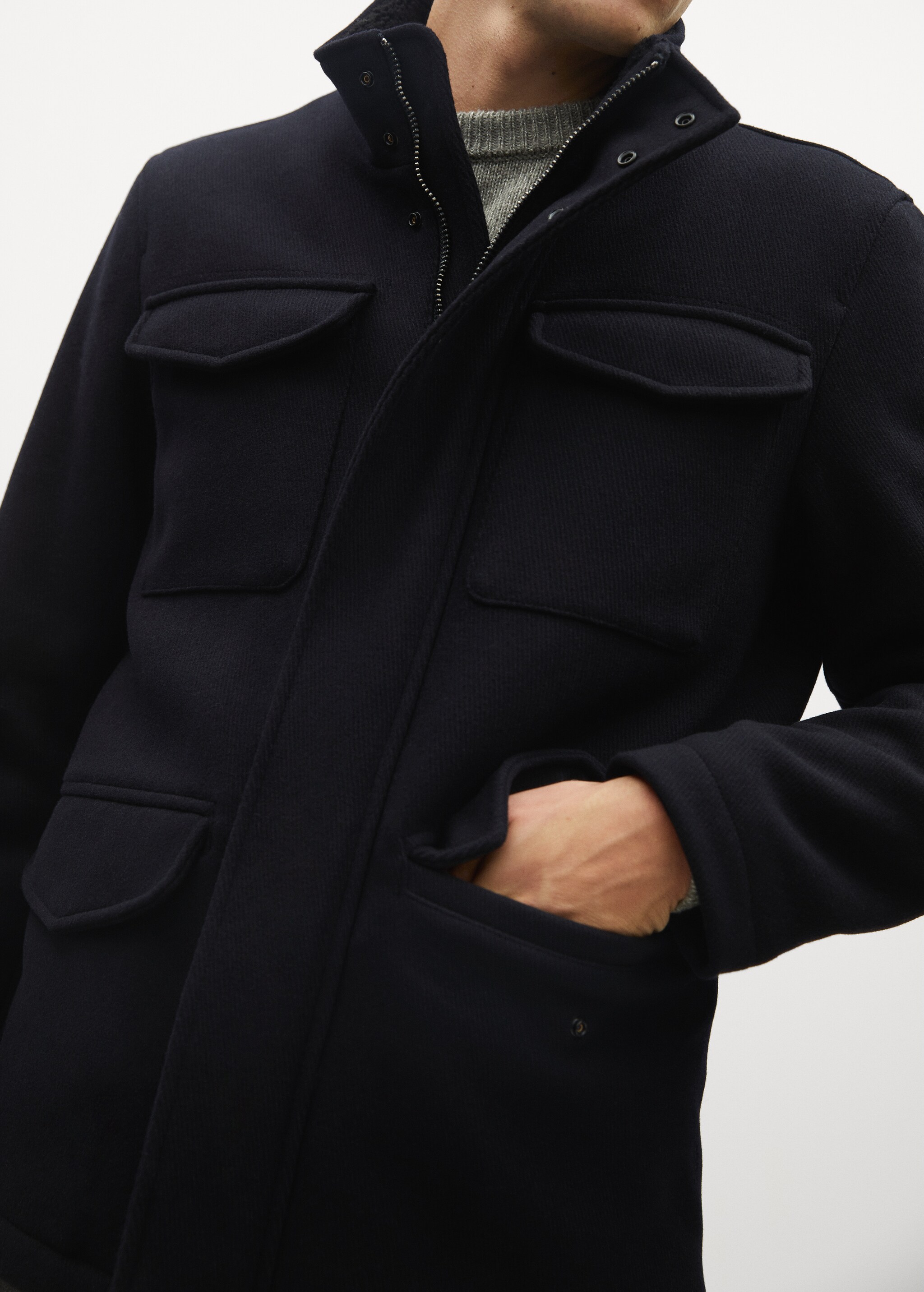 Chaquetón lana reciclada - Detalle del artículo 2