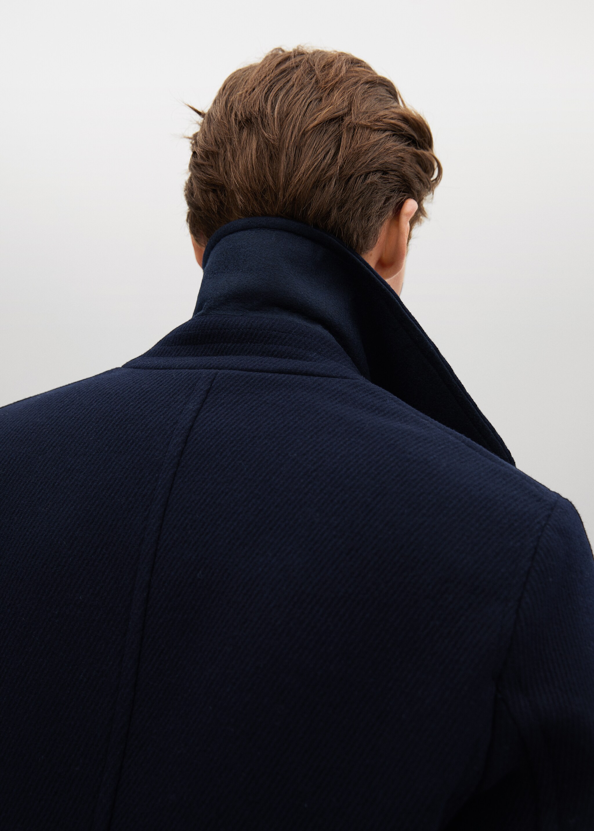 Manteau croisé laine recyclée - Détail de l'article 4