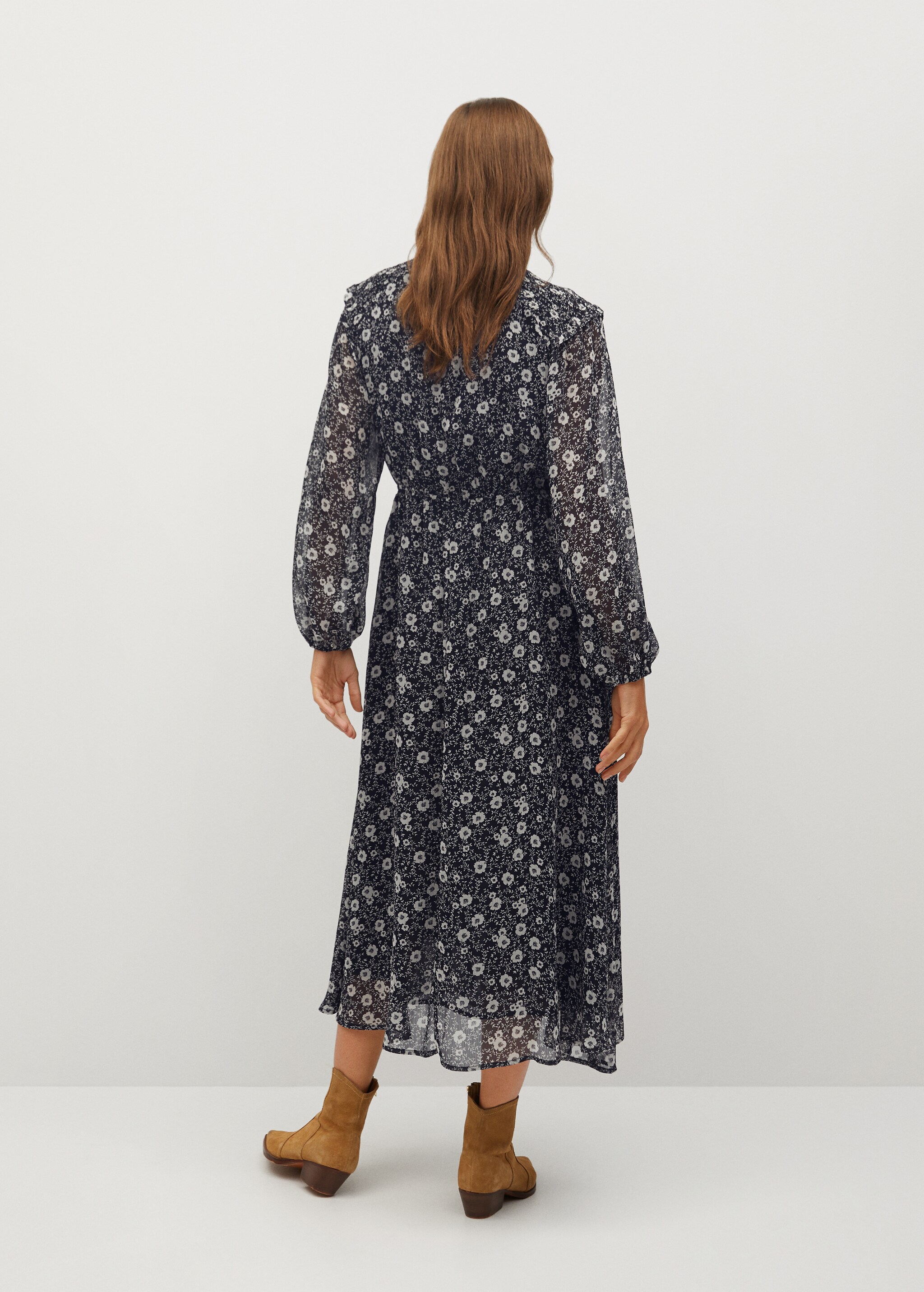Flower print dress - Reverse of the article