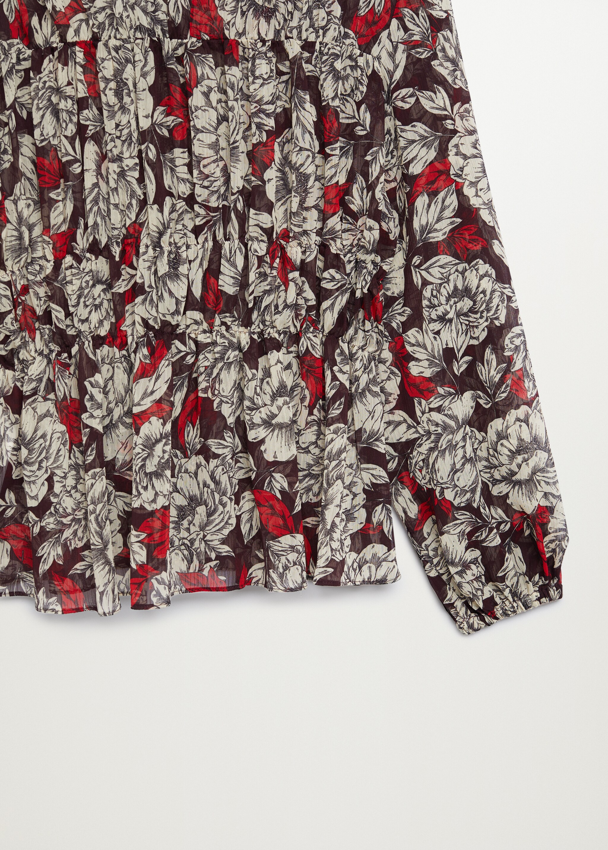 Blusa plisada estampada - Detalle del artículo 8