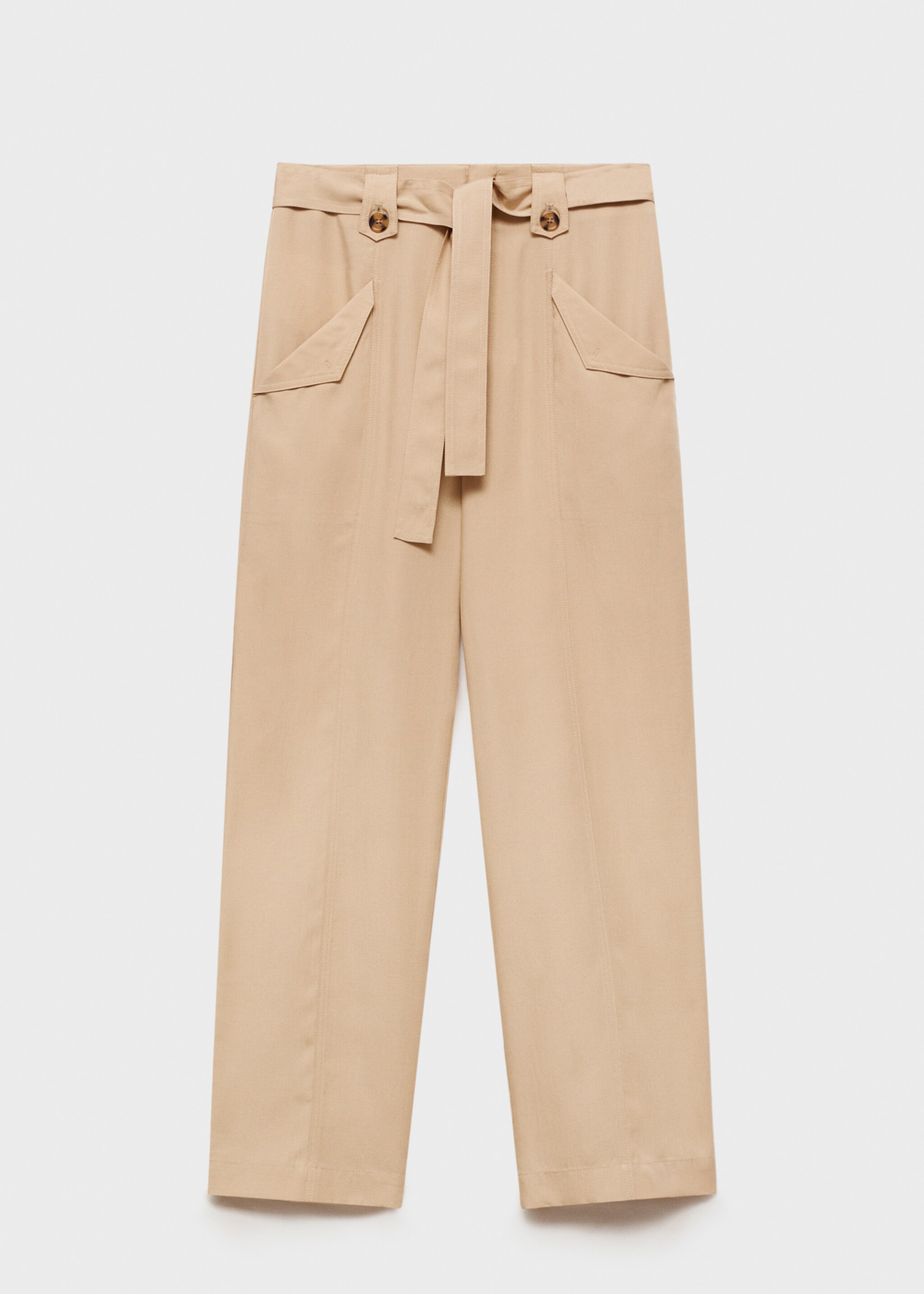 Pantaloni passanti bottone fiocco - Articolo senza modello