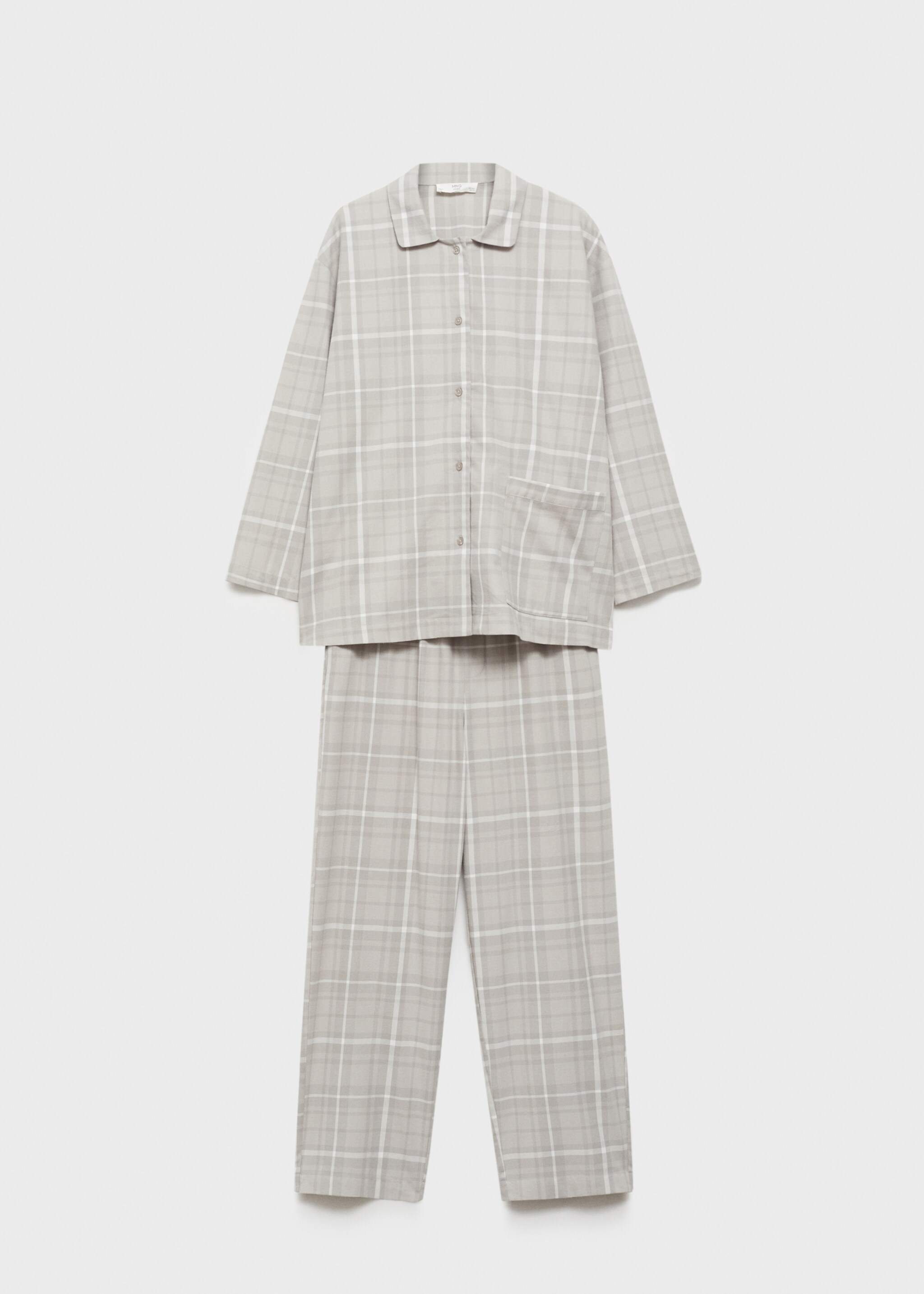 Camicia pigiama flanella quadri - Articolo senza modello