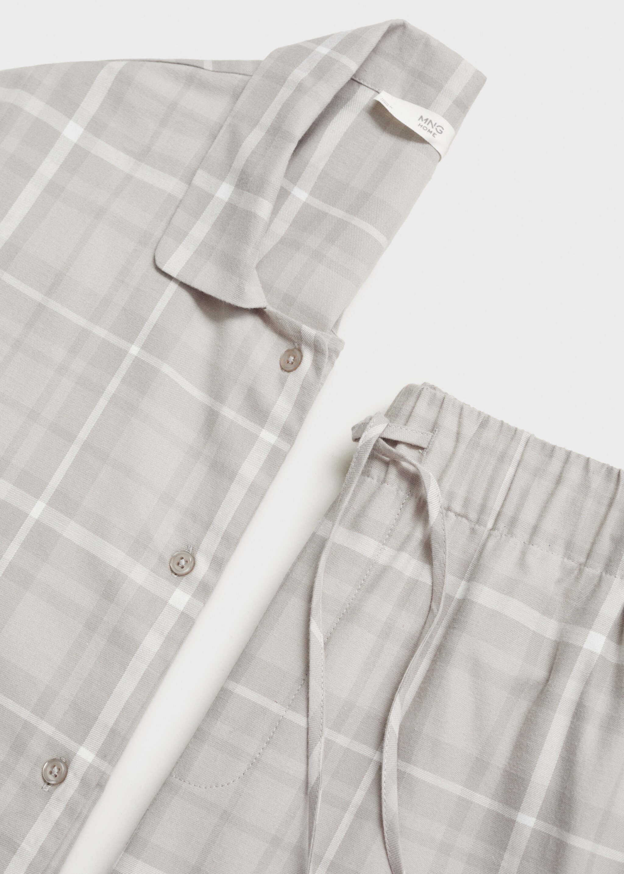 Camicia pigiama flanella quadri - Dettaglio dell'articolo 0