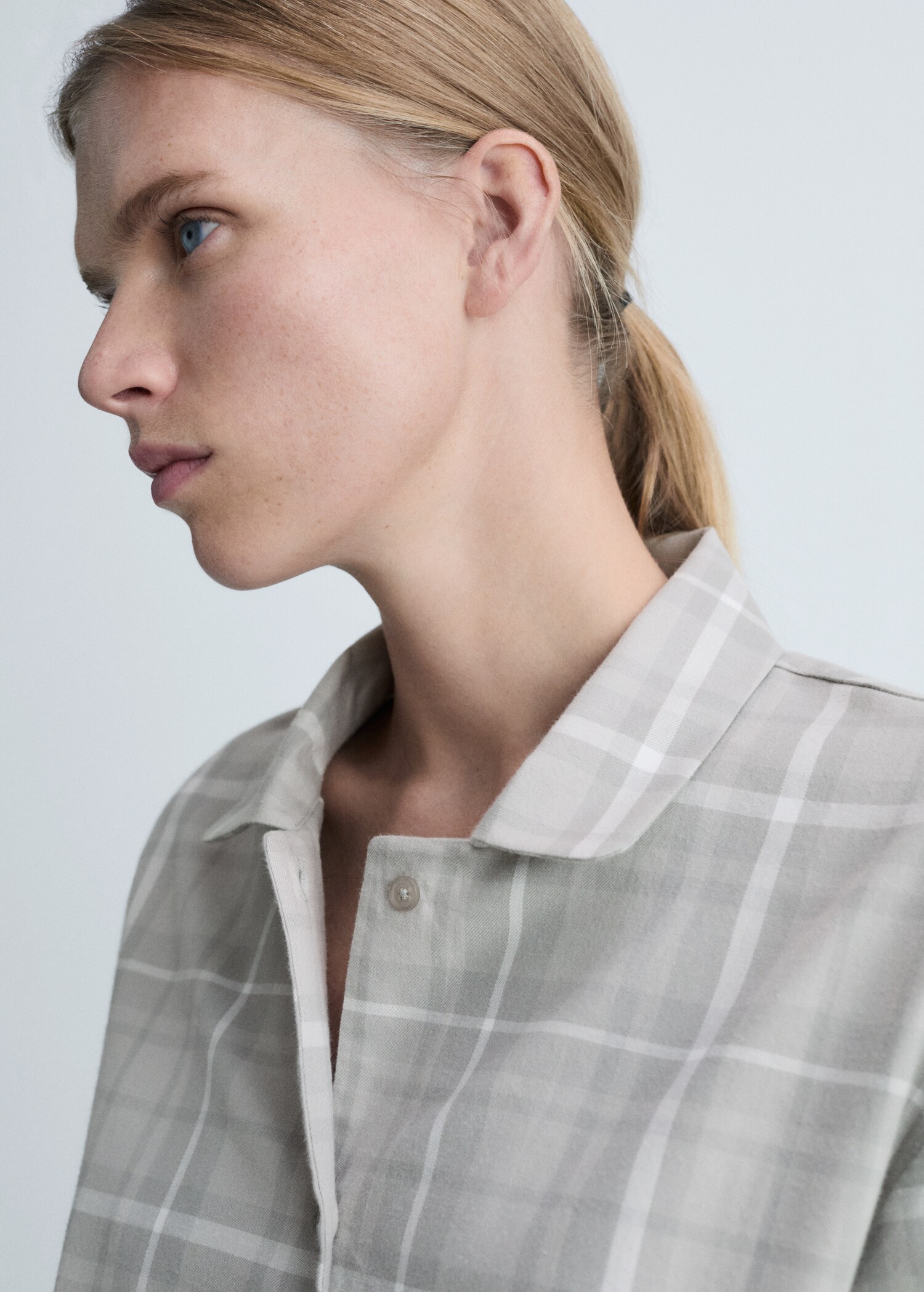 Kariertes Flanell-Pyjamahemd - Detail des Artikels 1