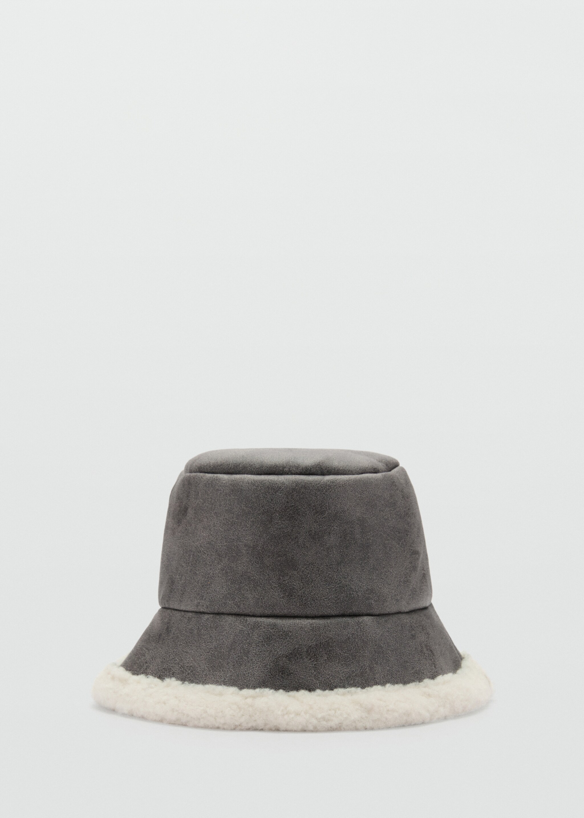 Shearling bucket hat - Article without model, Grey. Ref: 77037652-00.