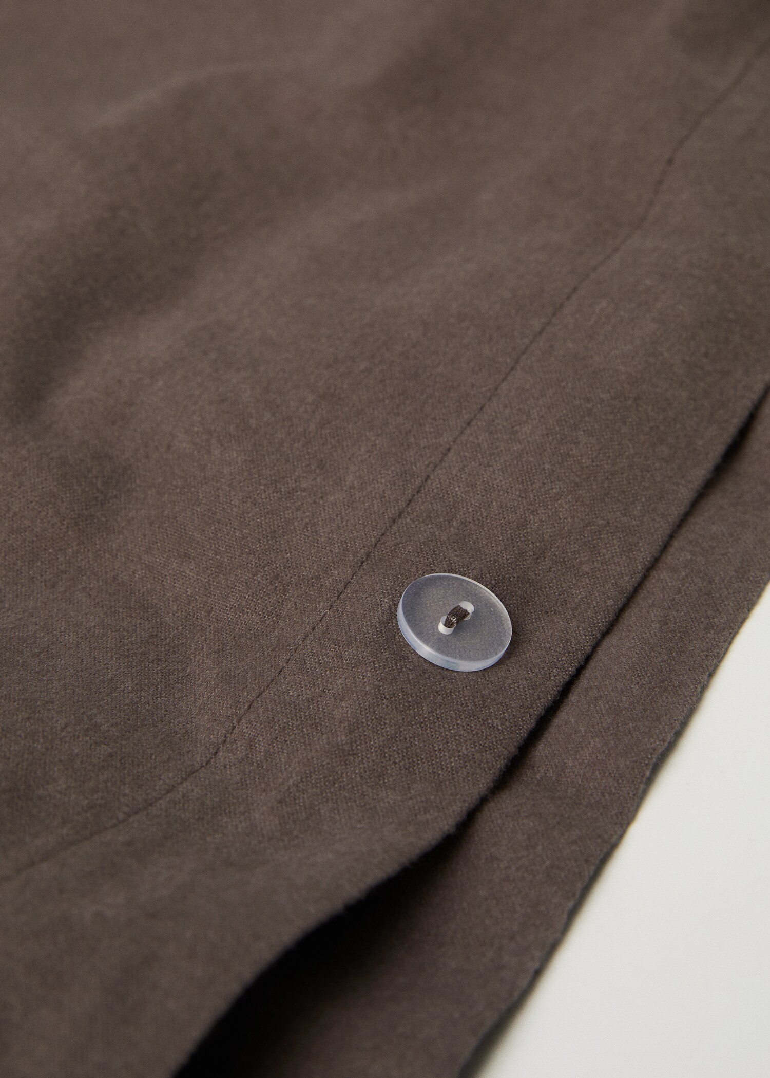 Einfarbiger Bettbezug aus Flanell für 150/160 cm Bett - Detail des Artikels 1