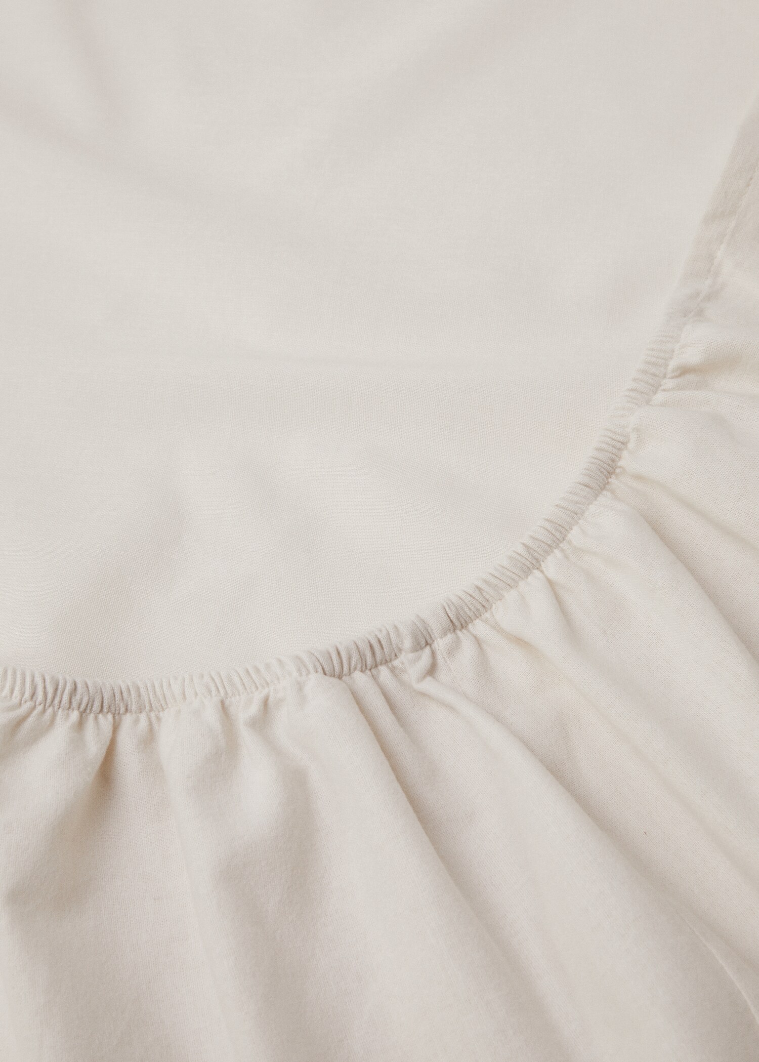 Plain flannel fitted sheet 135/140cm bed - Details of the article 1