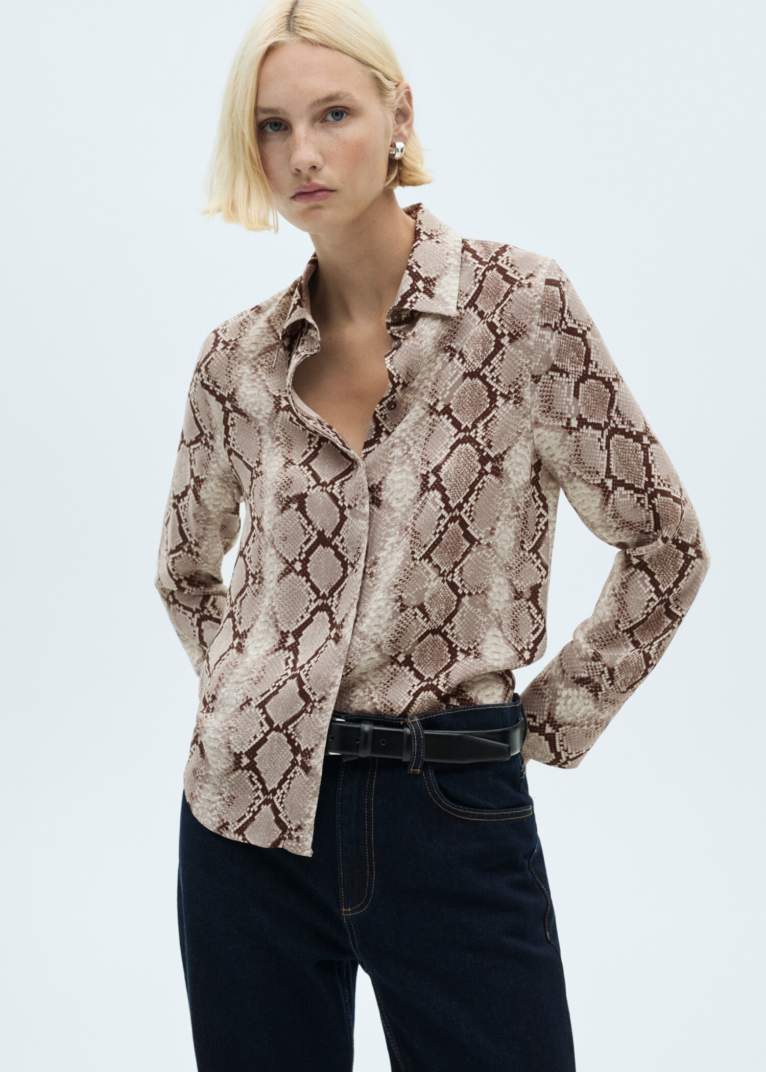 Chemise fluide à imprimé animal - Détail de l'article 2