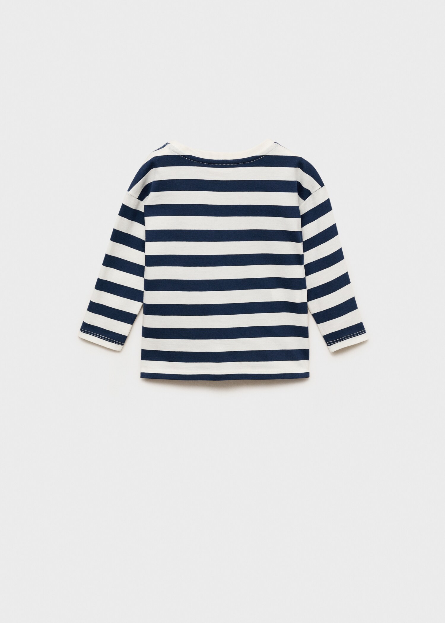 Striped long sleeves t-shirt - Reverse of the article