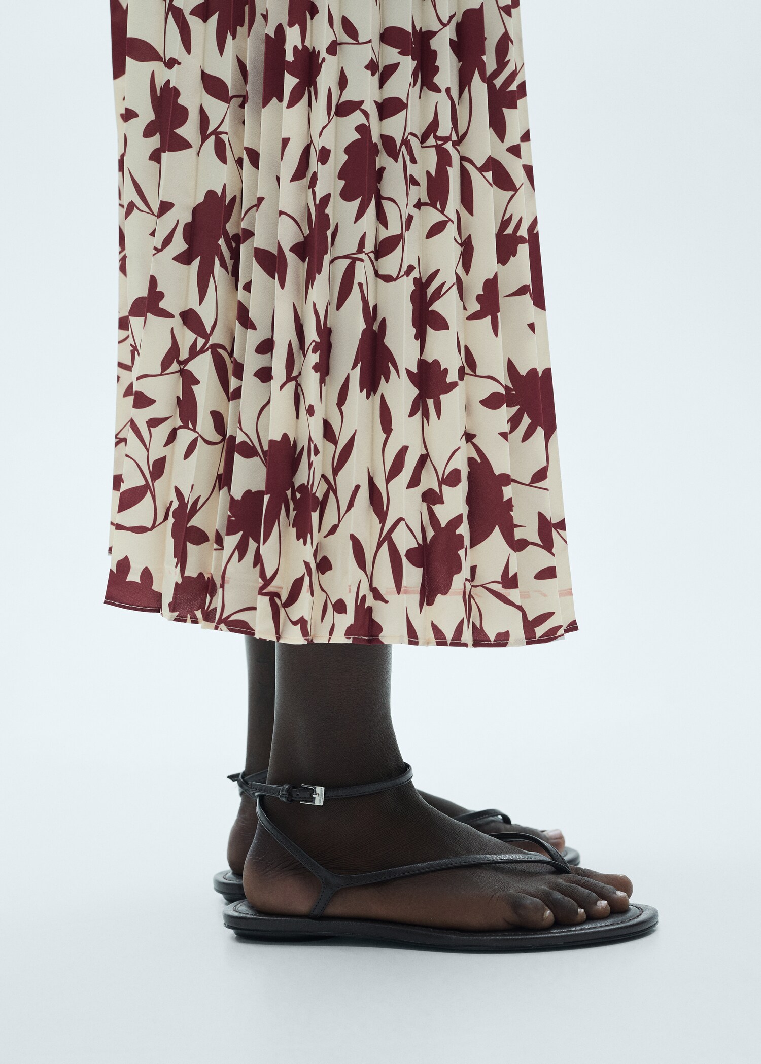 Jupe plissée en imprimé floral - Détail de l'article 1