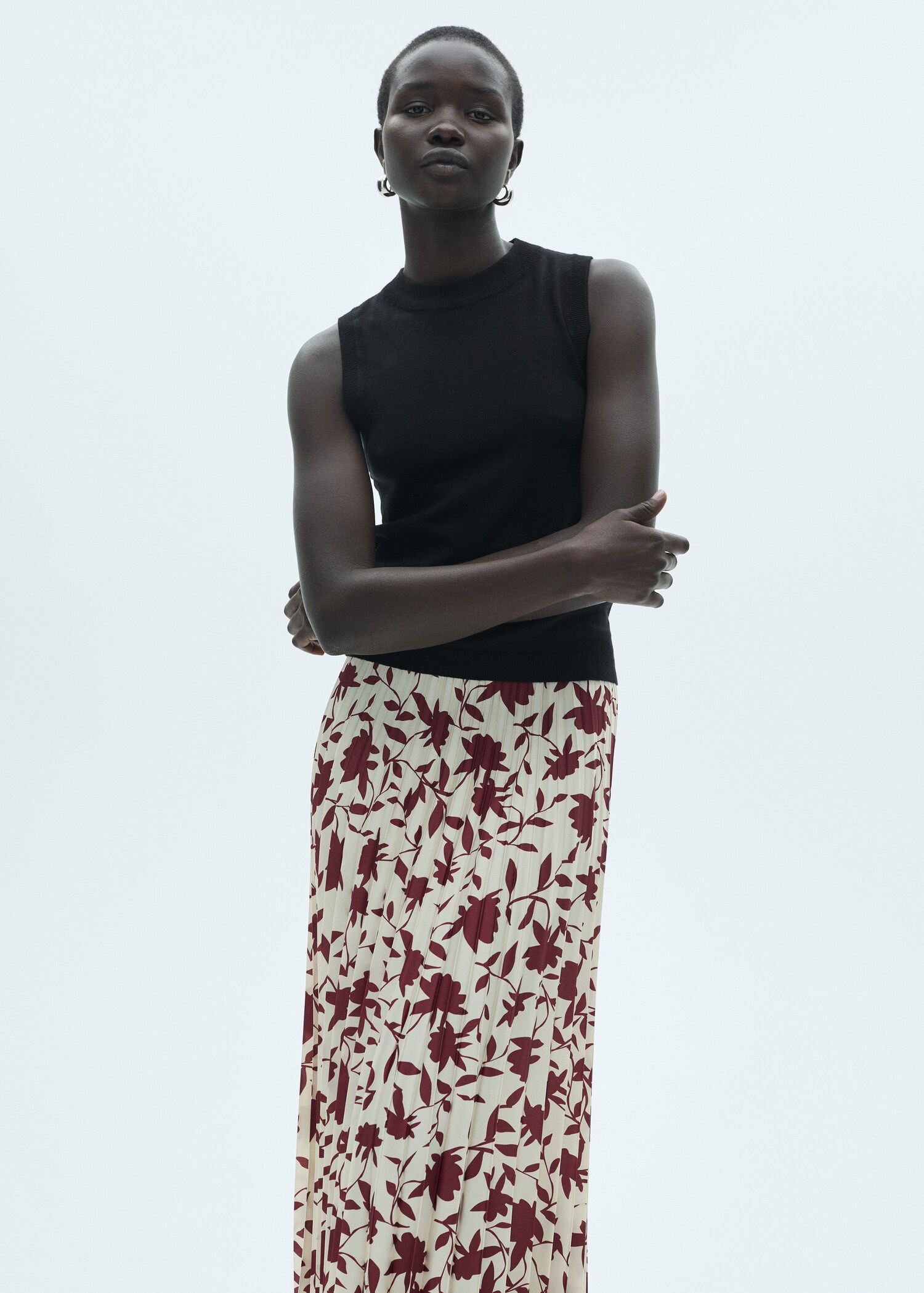 Jupe plissée en imprimé floral - Détail de l'article 2