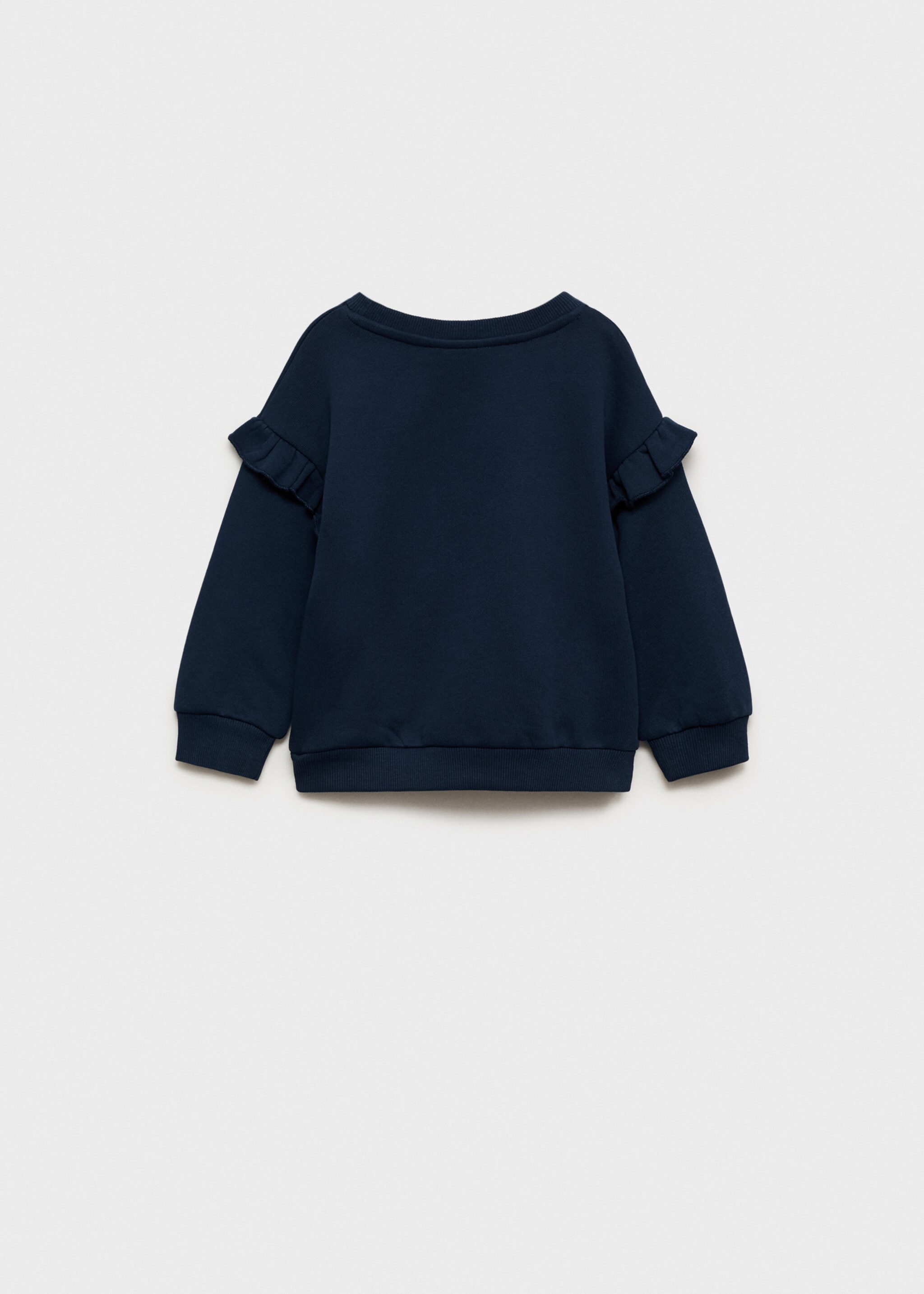 Embroidered detail cotton sweatshirt - Reverse of the article