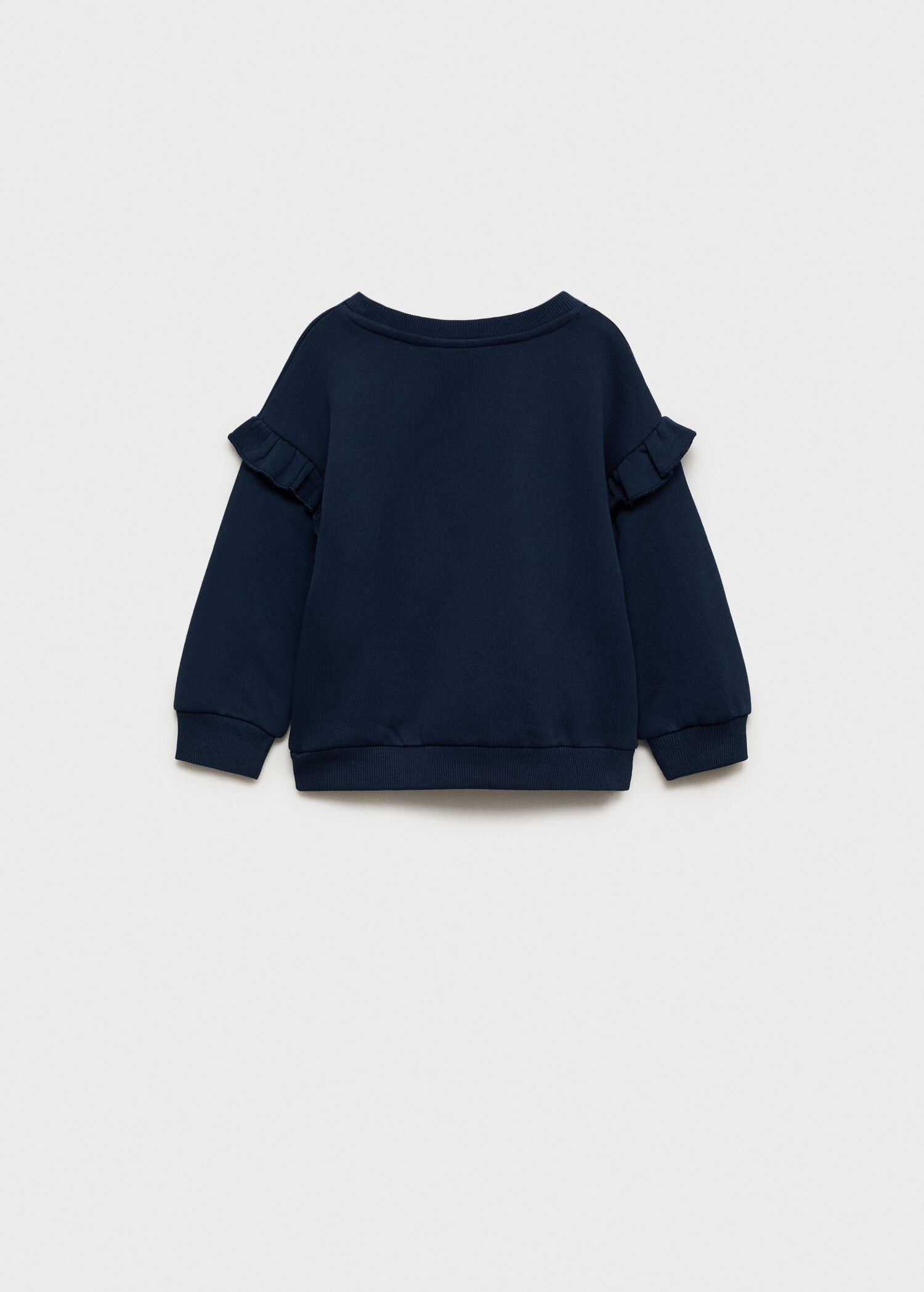Embroidered detail cotton sweatshirt - Reverse of the article