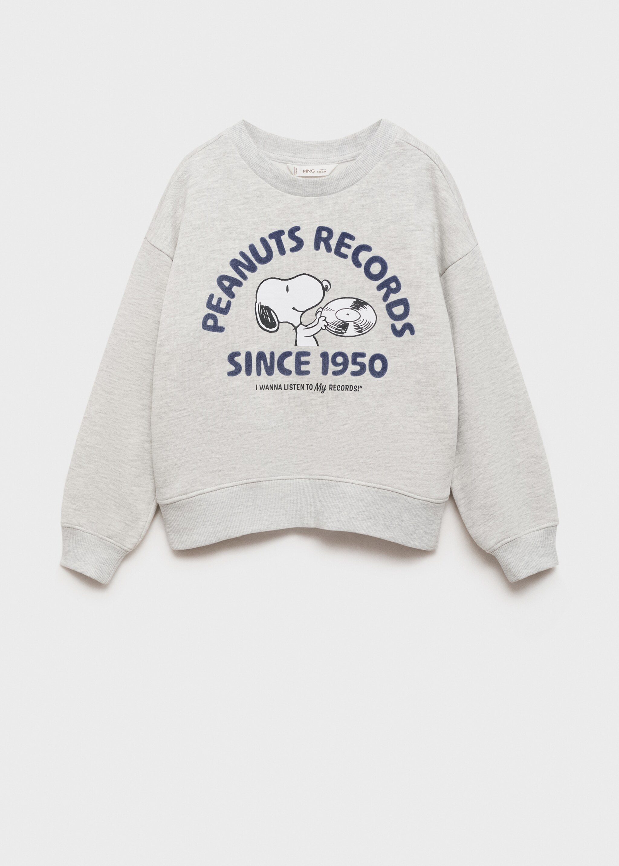 Dessuadora estampada Snoopy - Article sense model, Gris clar vigoré. Ref: 77037679-00.