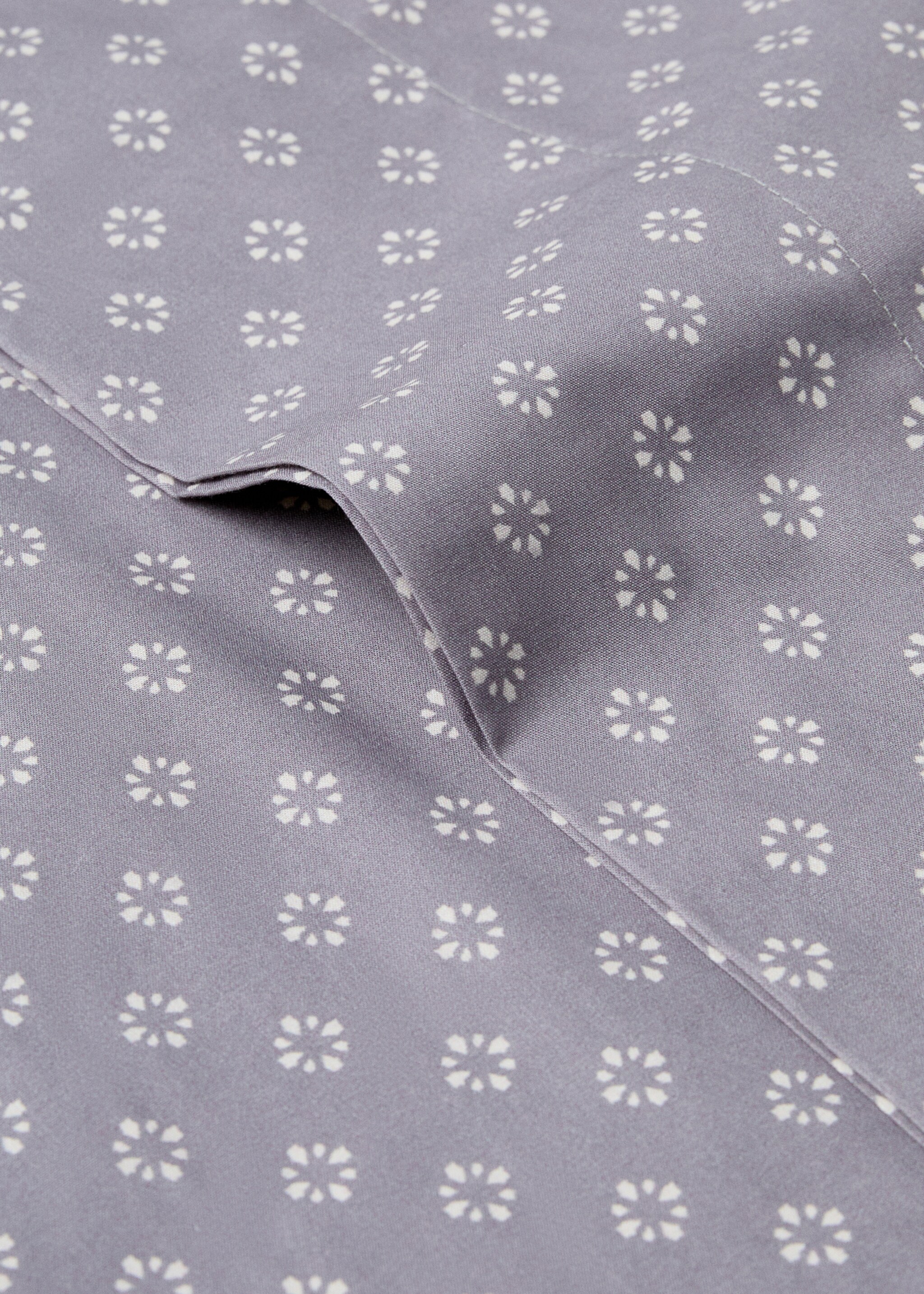 Povlak na polštář s potiskem bavlna 45 x 110 cm - Detail zboží 1, Modrá. Ref: 77037681-00.