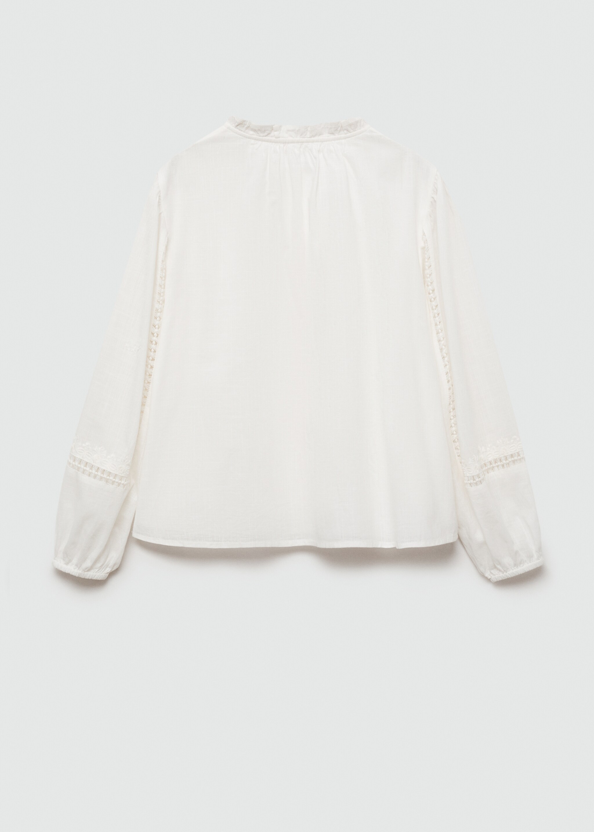 Embroidered details blouse - Reverse of the article