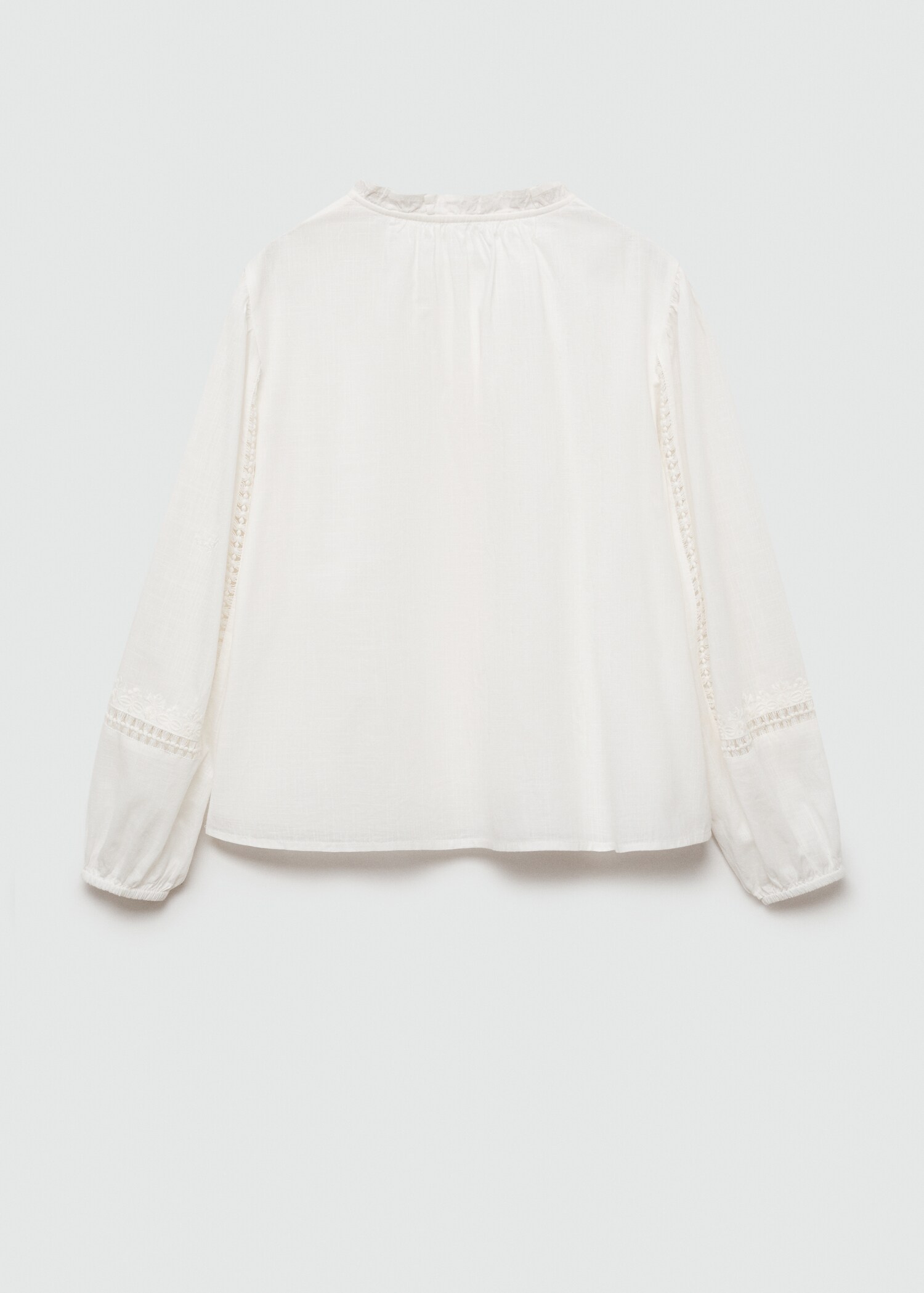 Embroidered details blouse - Reverse of the article